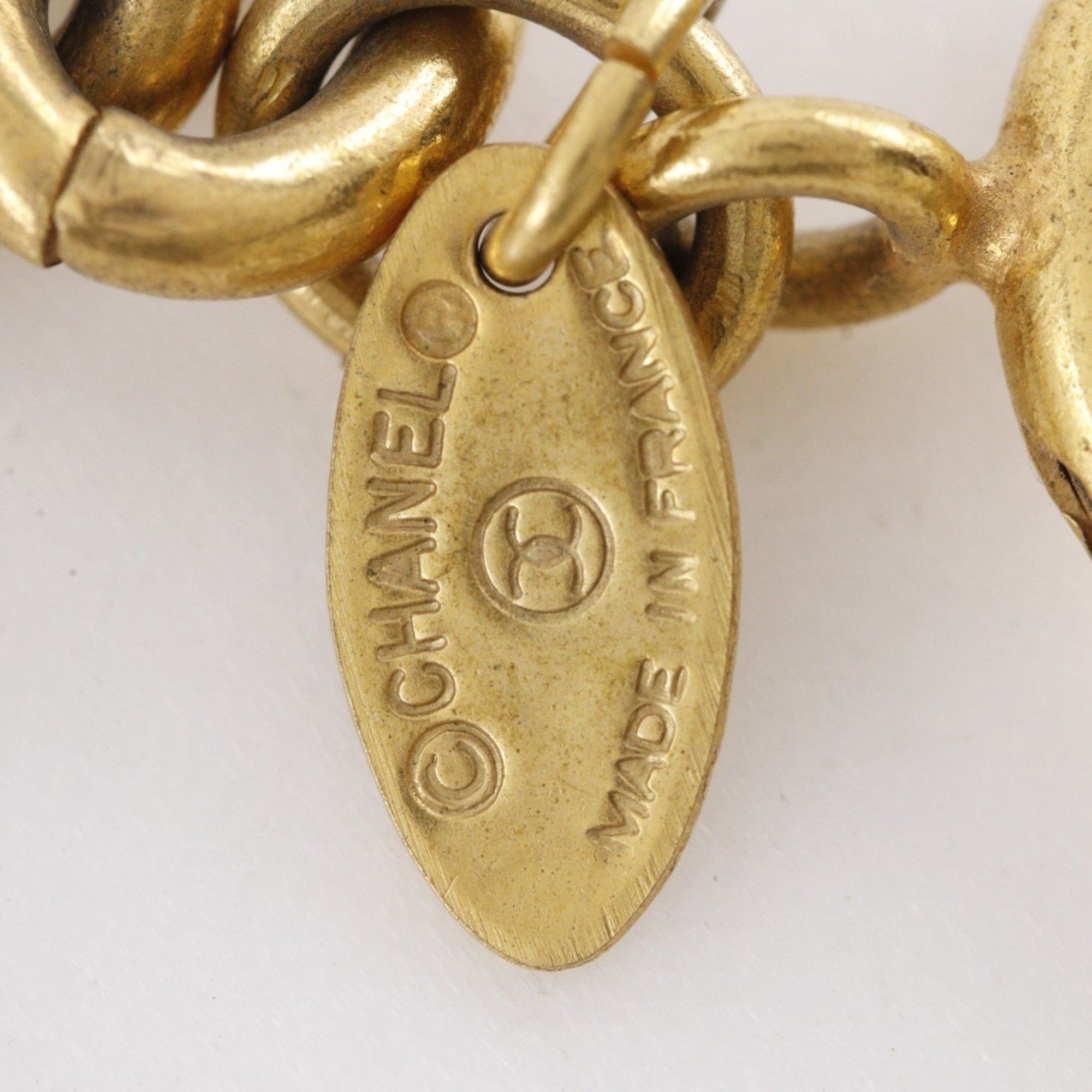 Chanel CHANEL Coco Mark Necklace, Matelasse, Gold Plated, Approx. 163.3g, Women's Size ONE SIZE - 11 Thumbnail