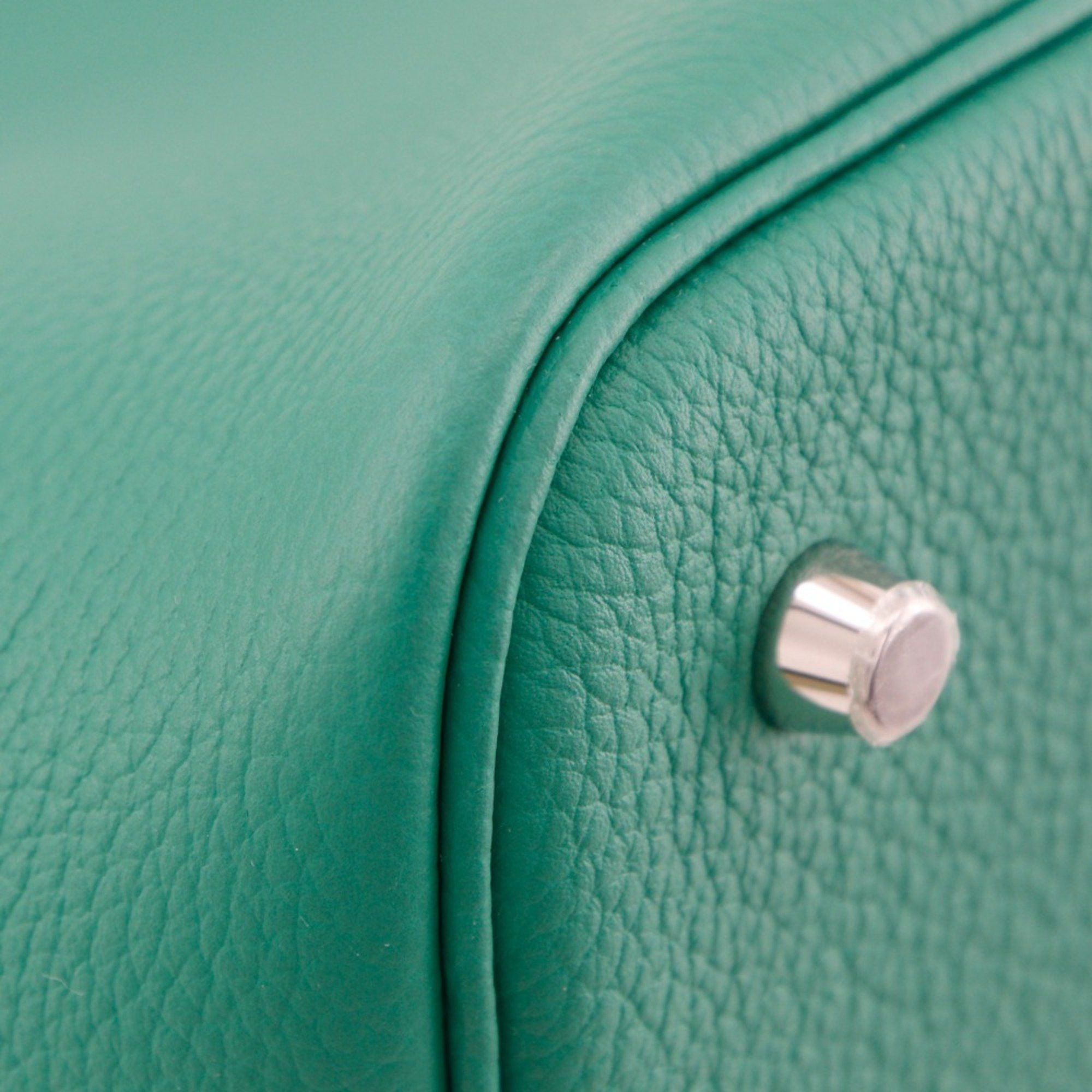 Hermes Hermes Hermès Picotin Lock 22 MM Handbag in Taurillon Maurice Vert Gate, 2022, Green, U A5 Strap Clasp, Women's Size ONE SIZE - 6 Thumbnail