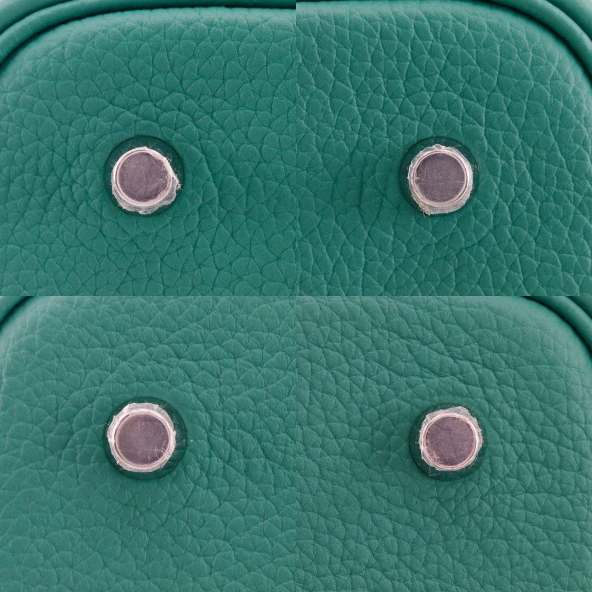 Hermes Hermes Hermès Picotin Lock 22 MM Handbag in Taurillon Maurice Vert Gate, 2022, Green, U A5 Strap Clasp, Women's Size ONE SIZE - 13 Thumbnail