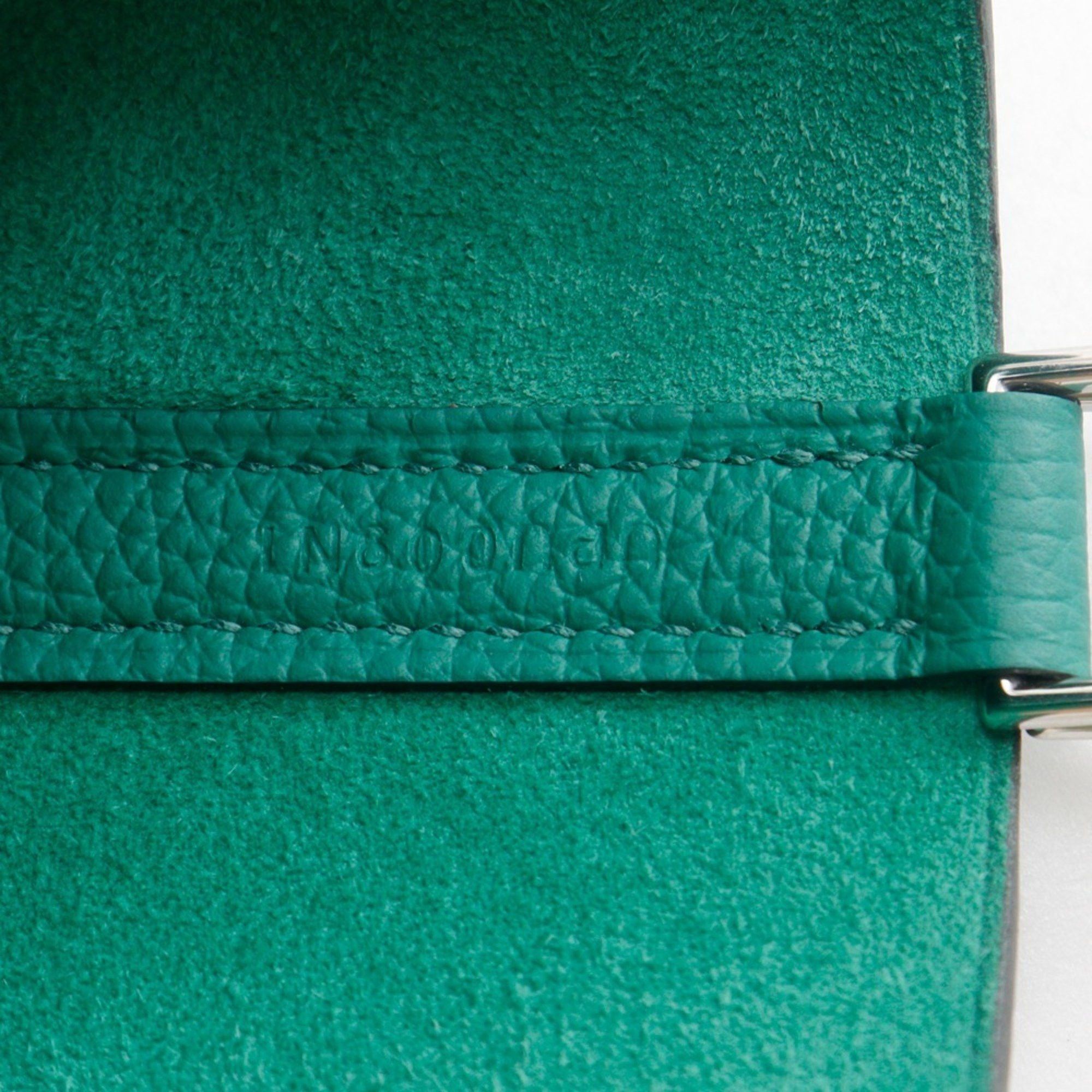 Hermes Hermes Hermès Picotin Lock 22 MM Handbag in Taurillon Maurice Vert Gate, 2022, Green, U A5 Strap Clasp, Women's Size ONE SIZE - 18 Thumbnail