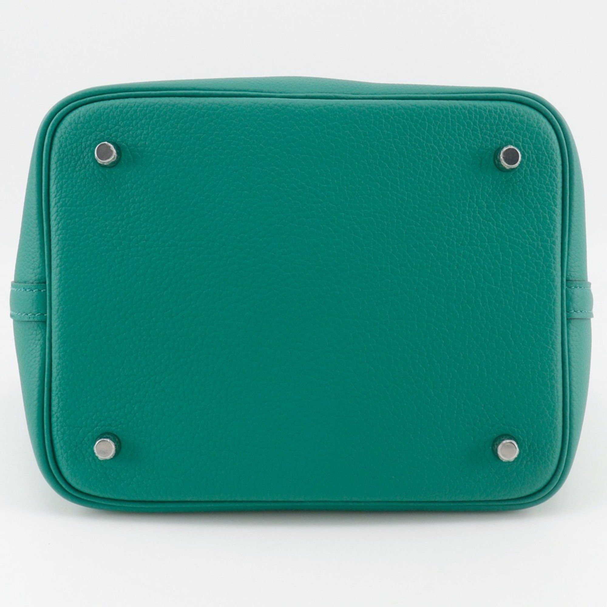 Hermes Hermes Hermès Picotin Lock 22 MM Handbag in Taurillon Maurice Vert Gate, 2022, Green, U A5 Strap Clasp, Women's Size ONE SIZE - 10 Thumbnail