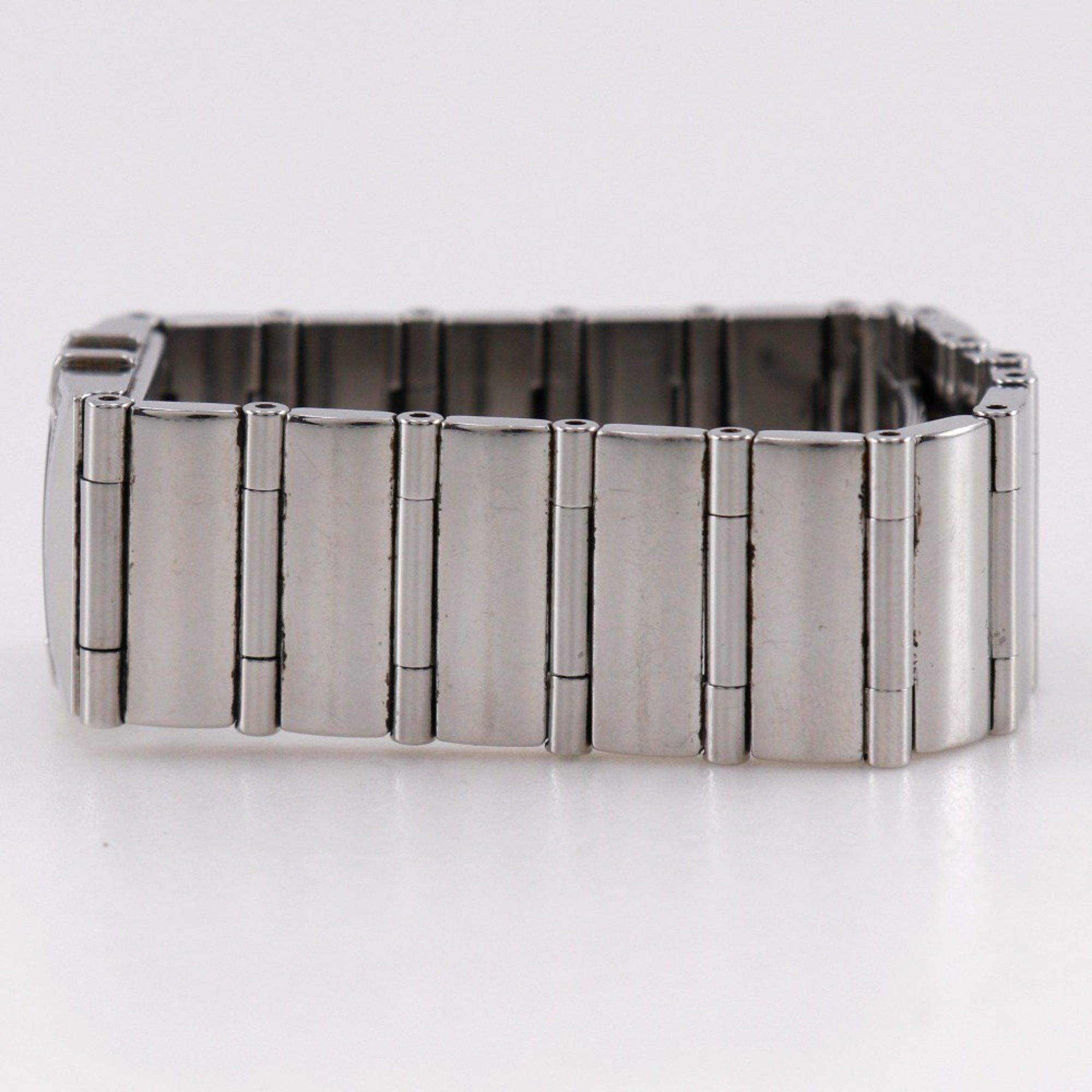 Omega OMEGA Constellation Carree Watch, cal. 1376 1528.46, stainless steel with diamonds, 1998, quartz movement, analog display, black dial, women's. Size ONE SIZE - 4 Thumbnail