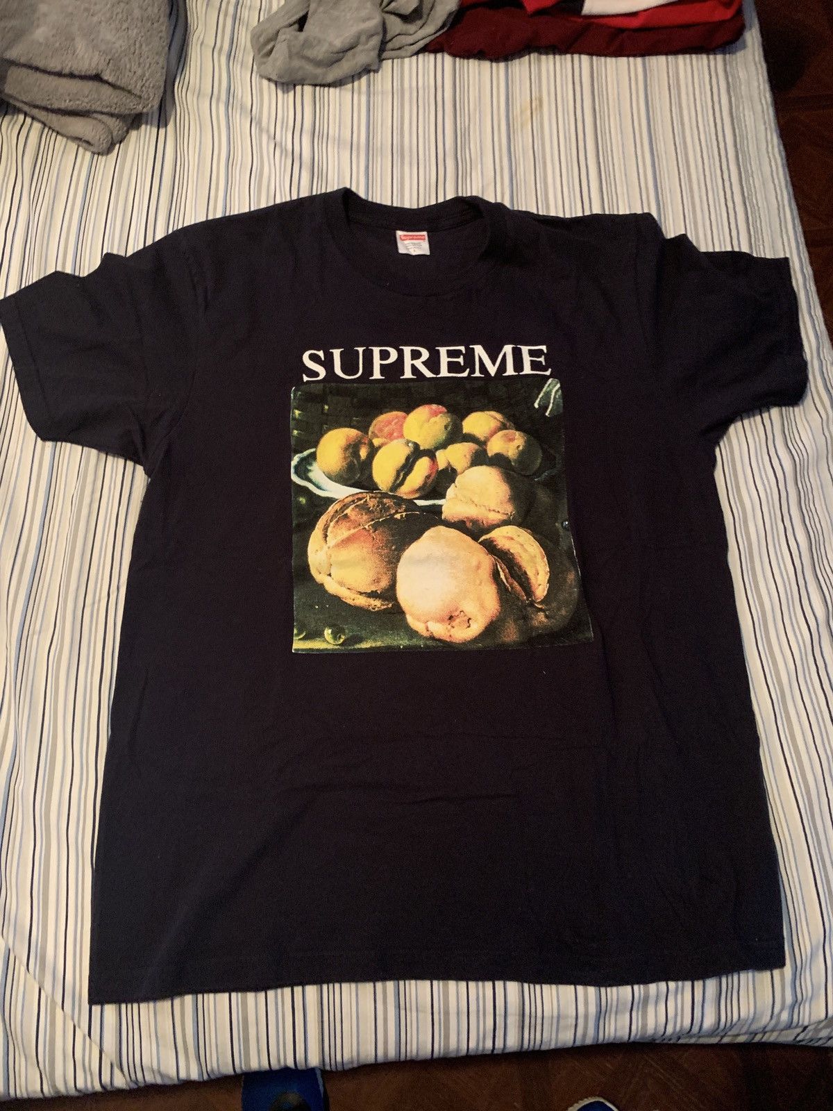 Supreme Supreme Still Life Tee Navy Grailed