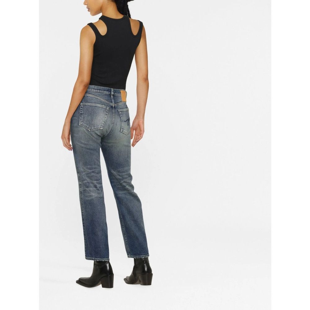 R13 R13 BLUE Denim - Straight-Leg Jeans Size 30" / US 8 / IT 44 - 3 Thumbnail
