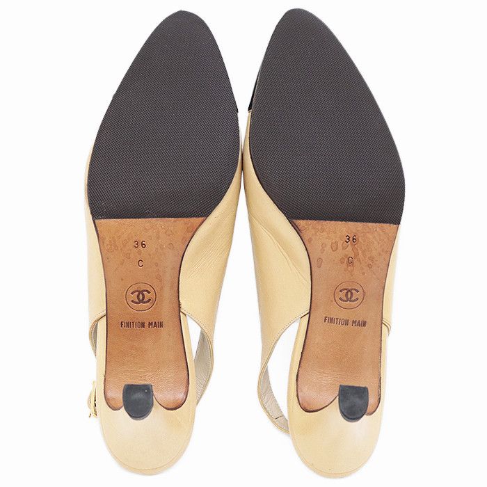 Chanel Chanel Chanel Leather Pumps Leather Shoes 502351 DUTY FREE for USA Size ONE SIZE - 7 Thumbnail