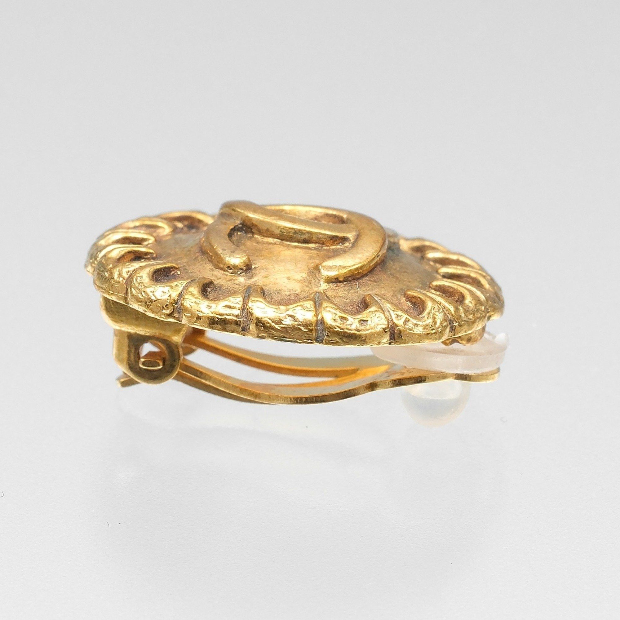 Chanel Chanel Coco Mark Gold-Plated Earrings (Single) 97 Pieces, Approx. 7.2g Size ONE SIZE - 6 Thumbnail