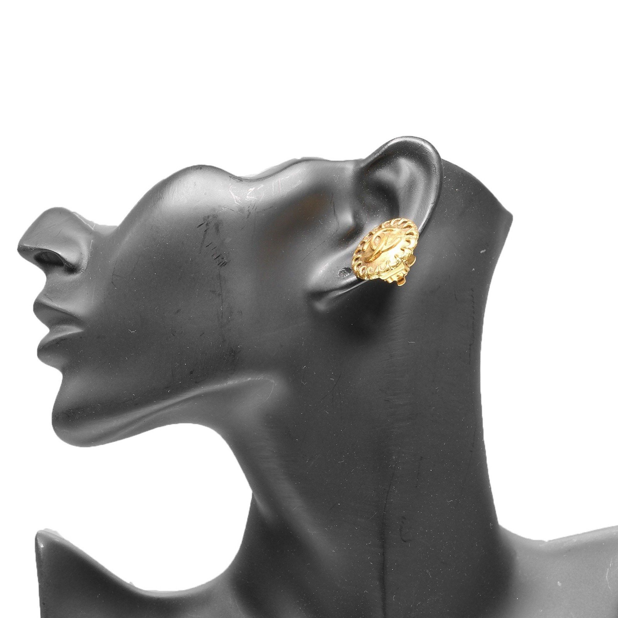 Chanel Chanel Coco Mark Gold-Plated Earrings (Single) 97 Pieces, Approx. 7.2g Size ONE SIZE - 2 Thumbnail