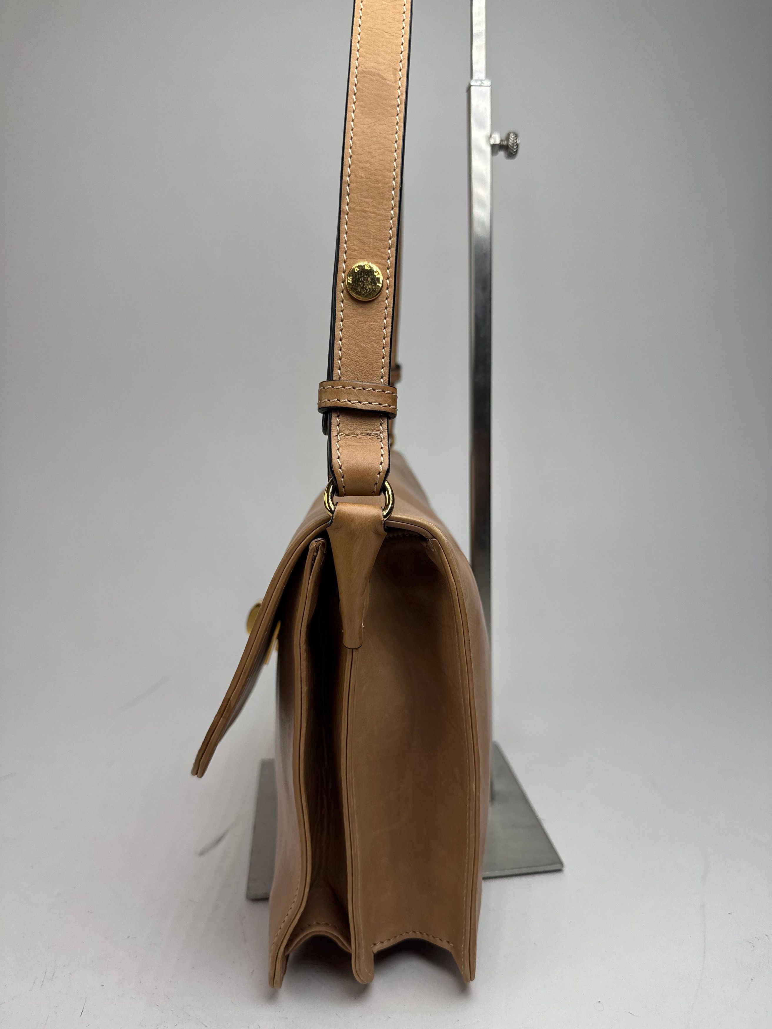 Marni Vintage 2Way Leather Bag Camel Size ONE SIZE - 9 Thumbnail