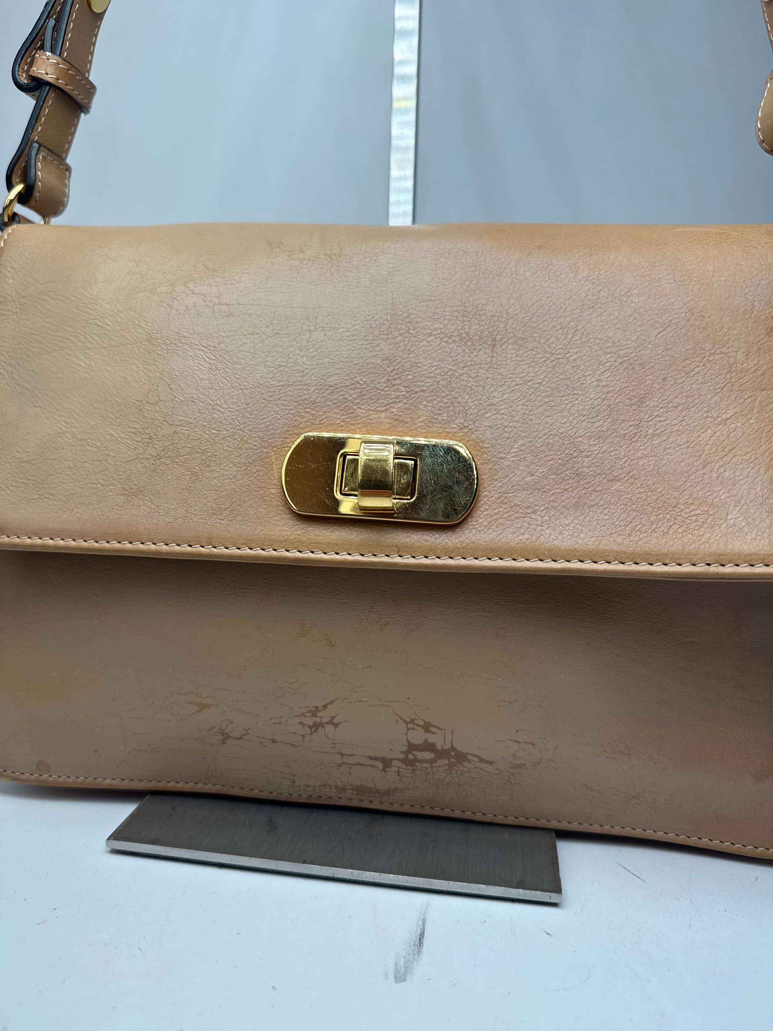 Marni Vintage 2Way Leather Bag Camel Size ONE SIZE - 6 Thumbnail