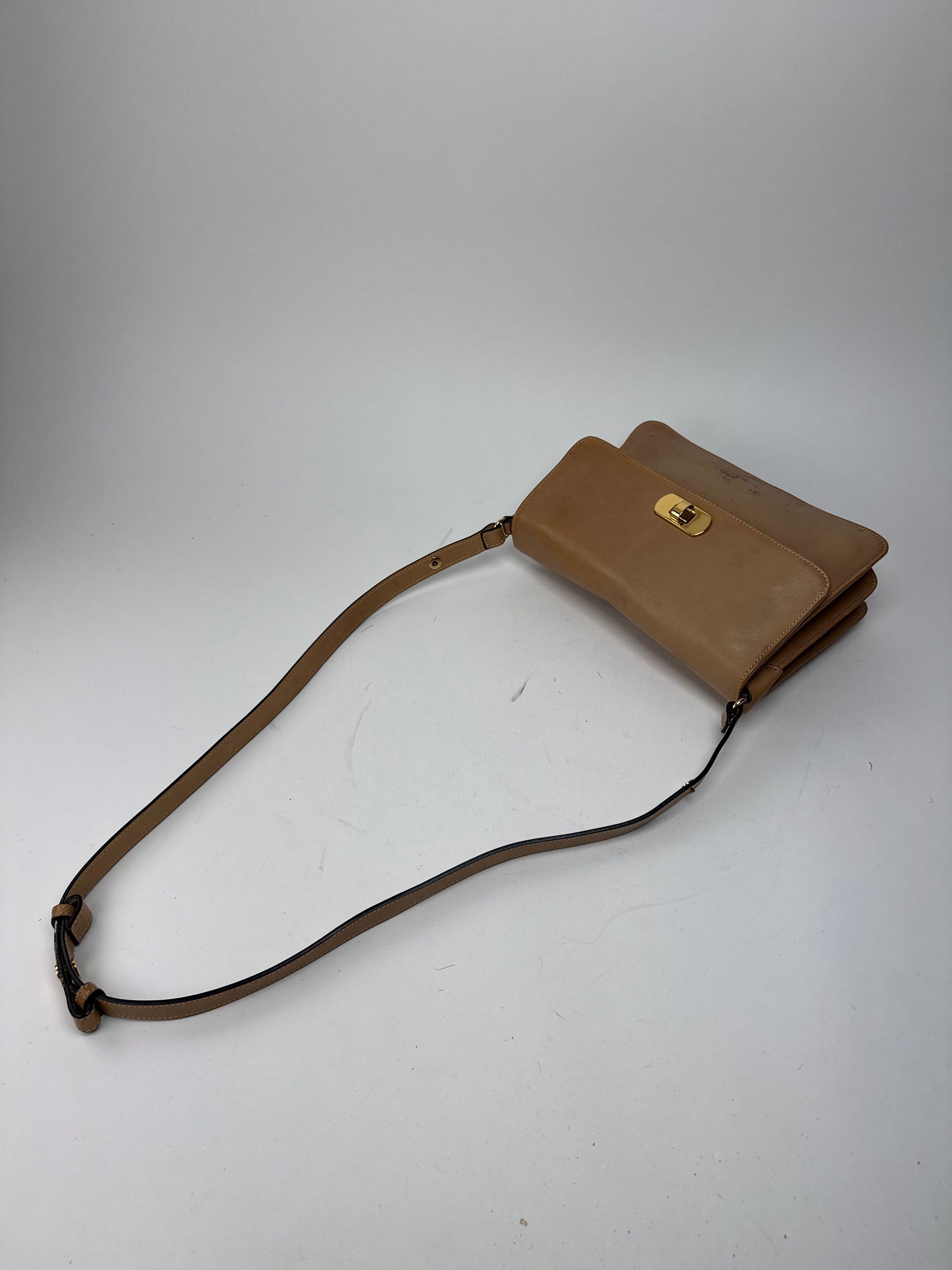 Marni Vintage 2Way Leather Bag Camel Size ONE SIZE - 10 Thumbnail