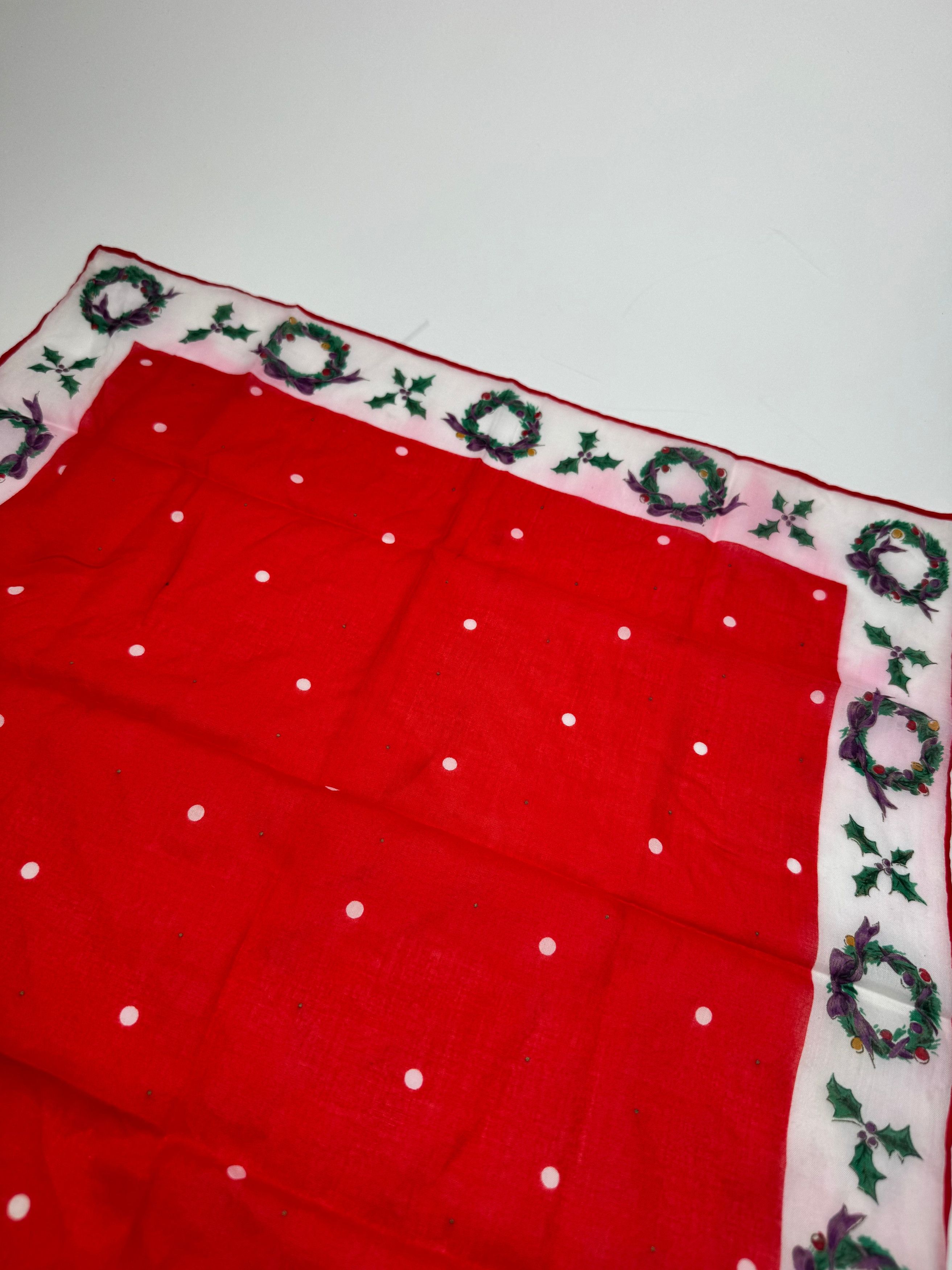 Dior Vintage Scarf Red White Christmas Size ONE SIZE - 5 Thumbnail