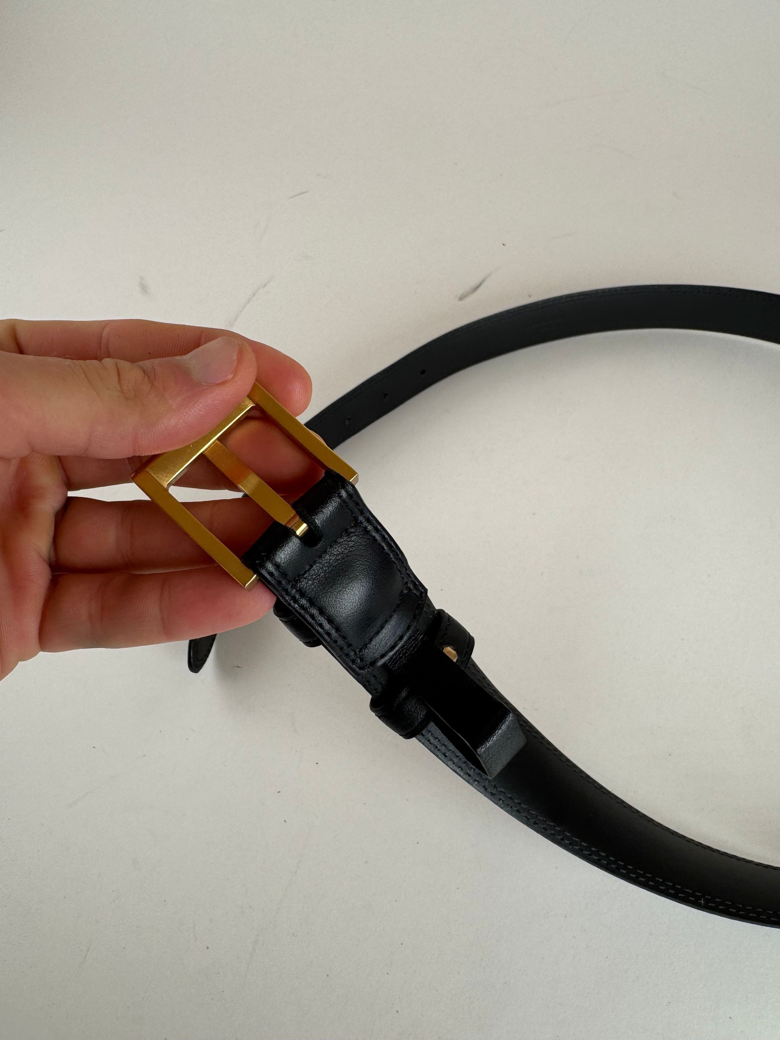 Loewe Vintage Madrid Leather Belt black Size ONE SIZE - 9 Thumbnail