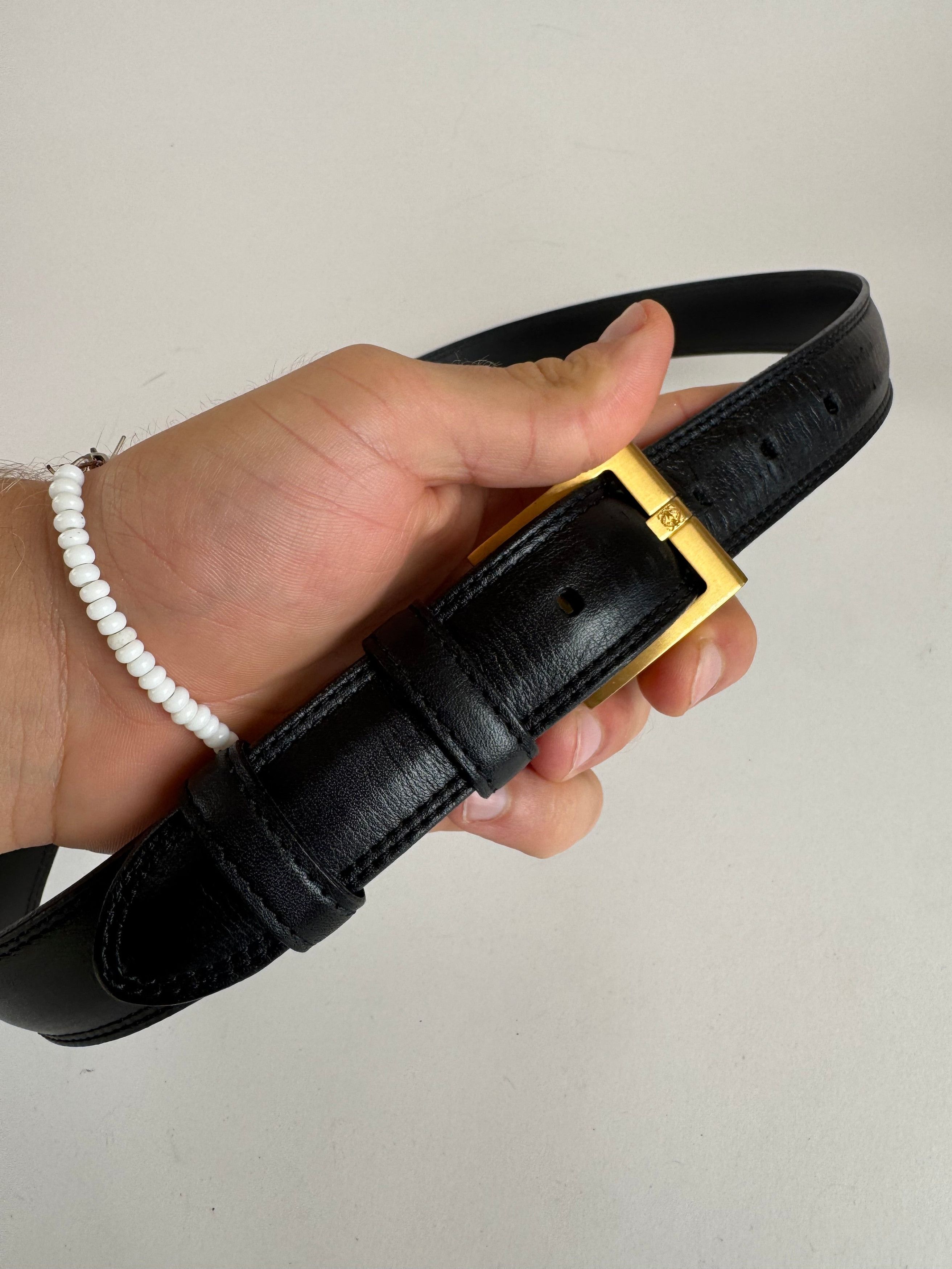 Loewe Vintage Madrid Leather Belt black Size ONE SIZE - 5 Thumbnail