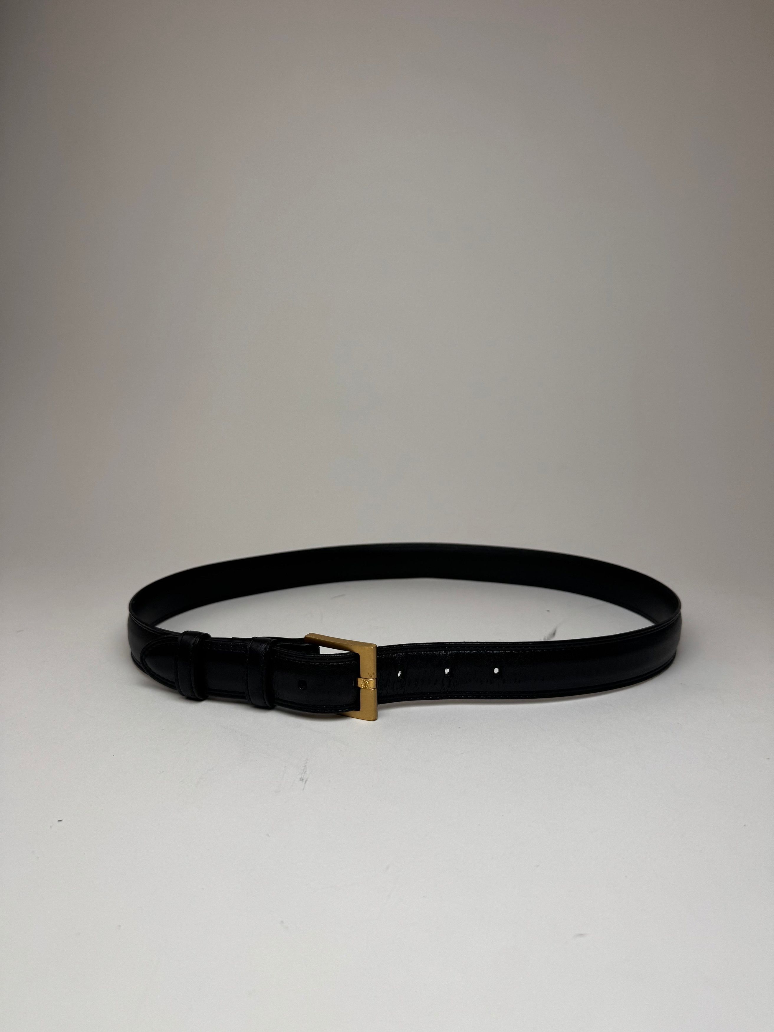 Loewe Vintage Madrid Leather Belt black Size ONE SIZE - 12 Thumbnail