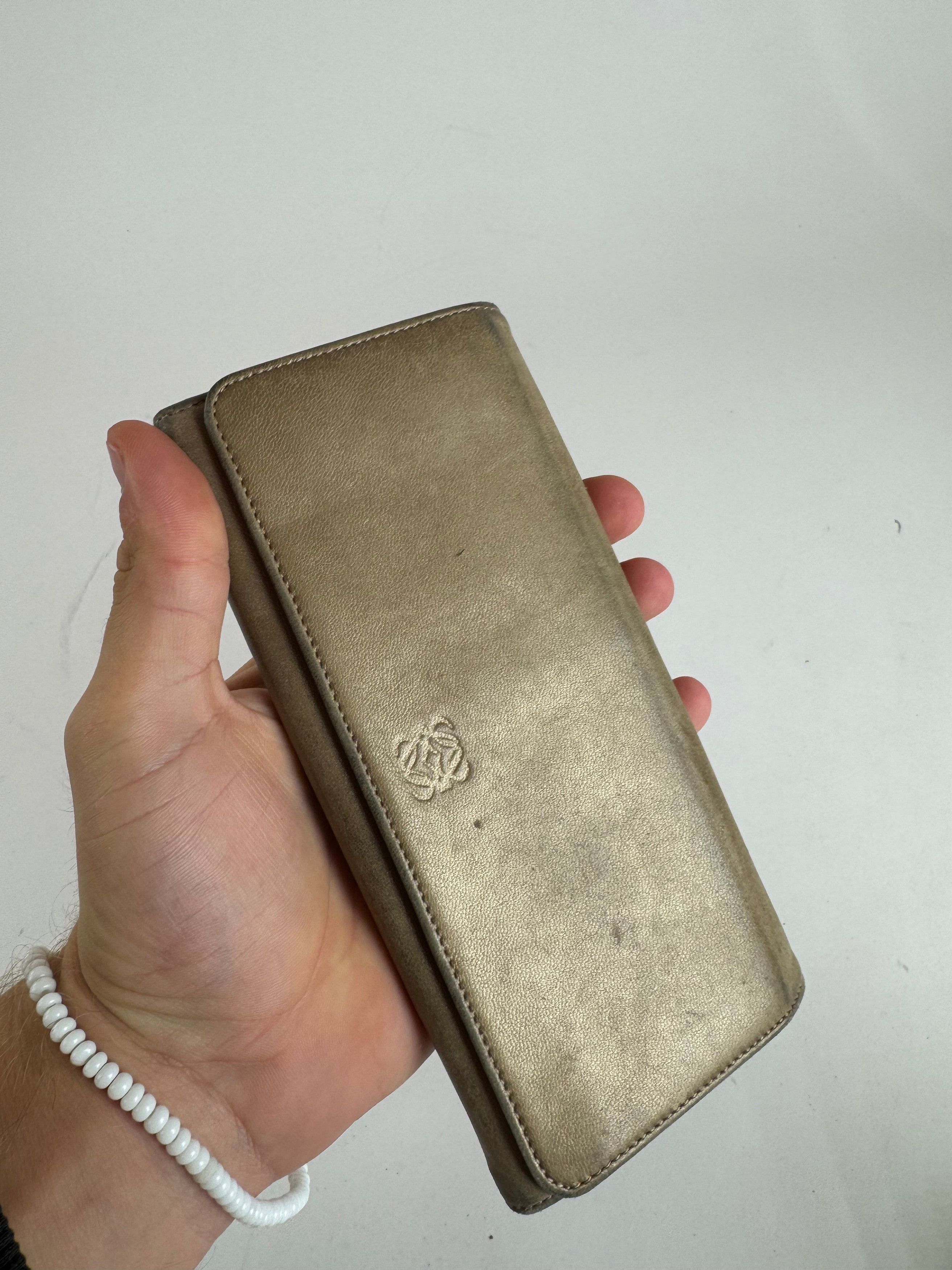 Loewe Vintage Madrid Leather Wallet beige Size ONE SIZE - 3 Thumbnail