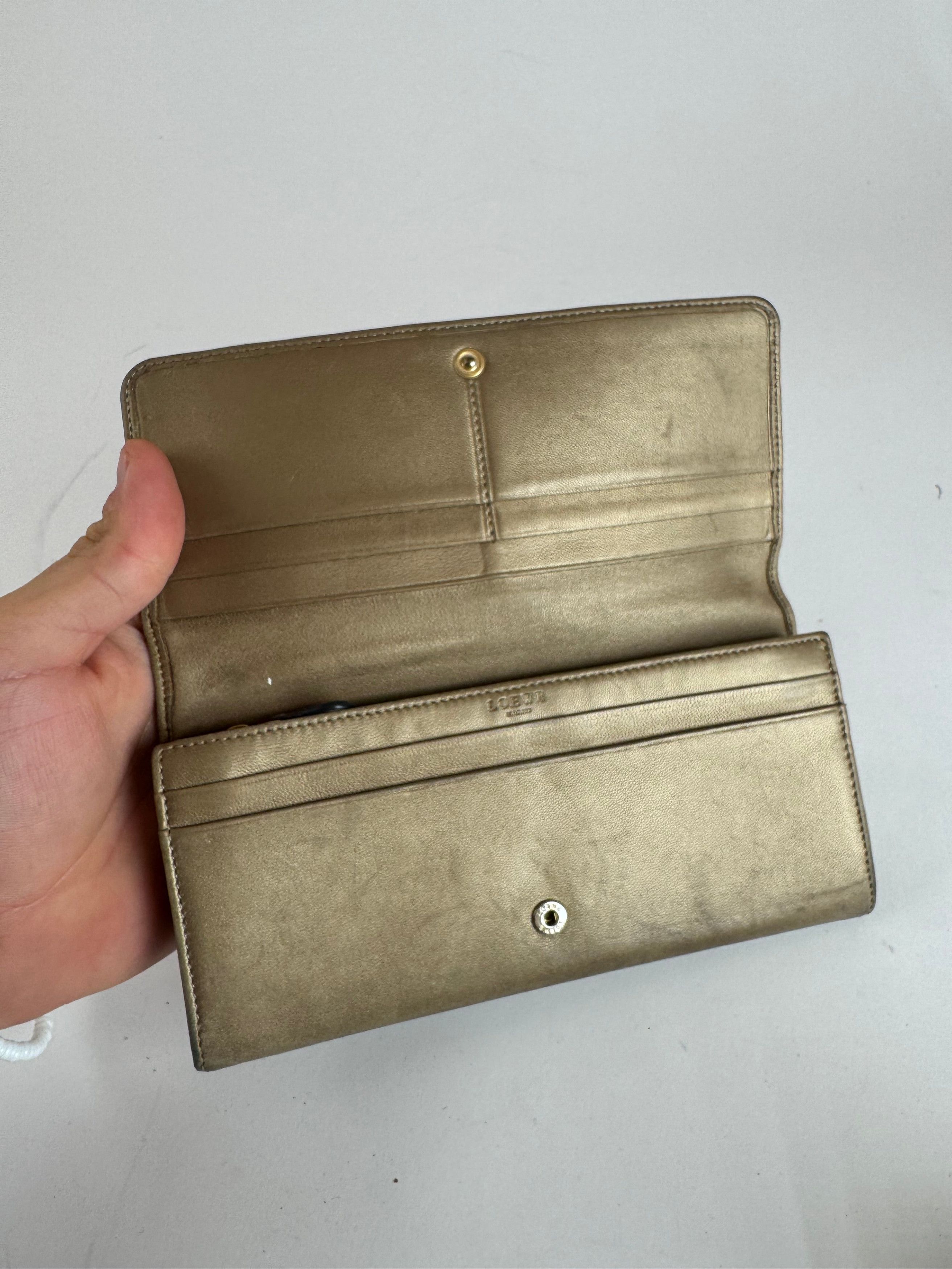 Loewe Vintage Madrid Leather Wallet beige Size ONE SIZE - 5 Thumbnail