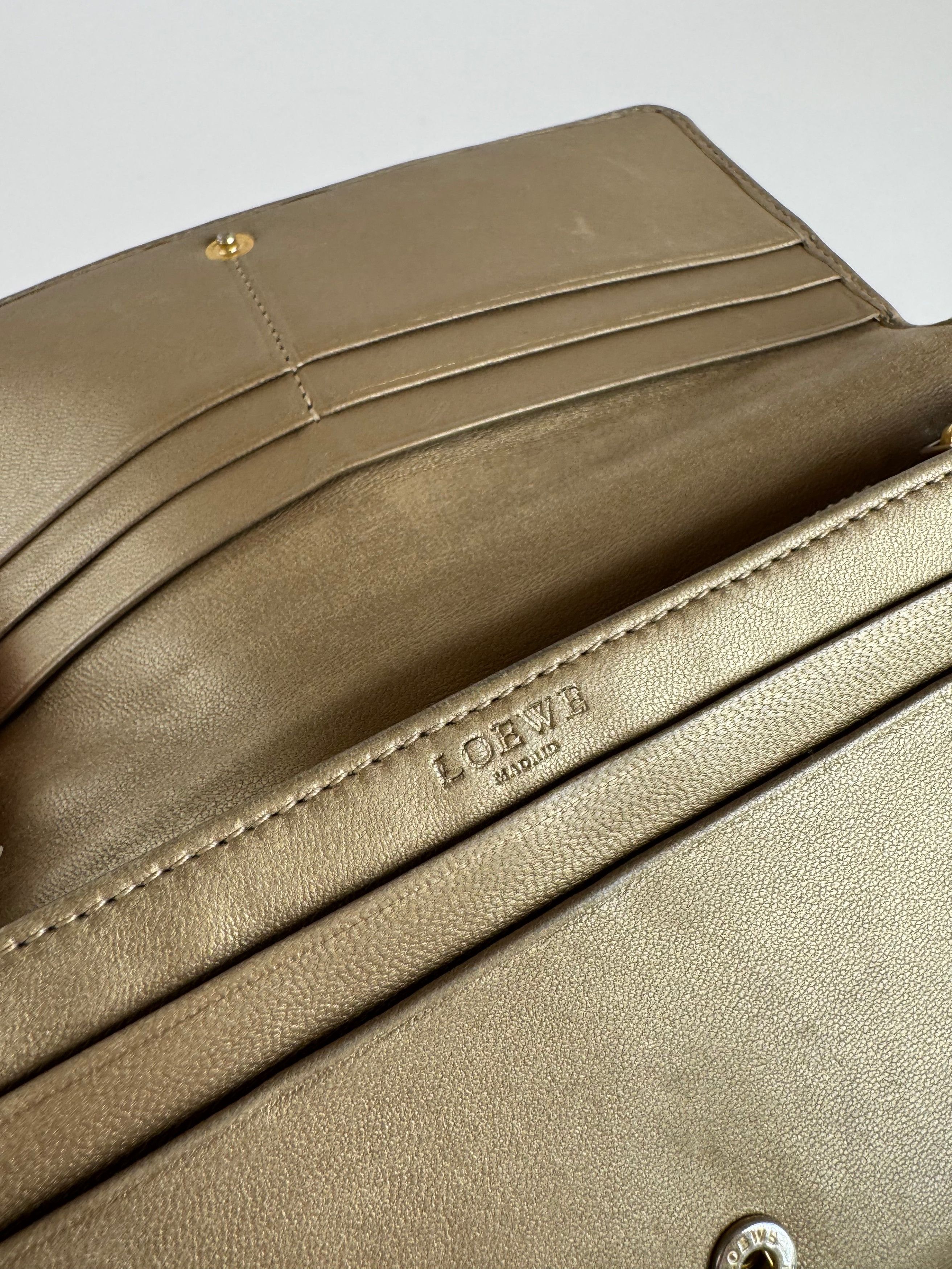 Loewe Vintage Madrid Leather Wallet beige Size ONE SIZE - 10 Thumbnail