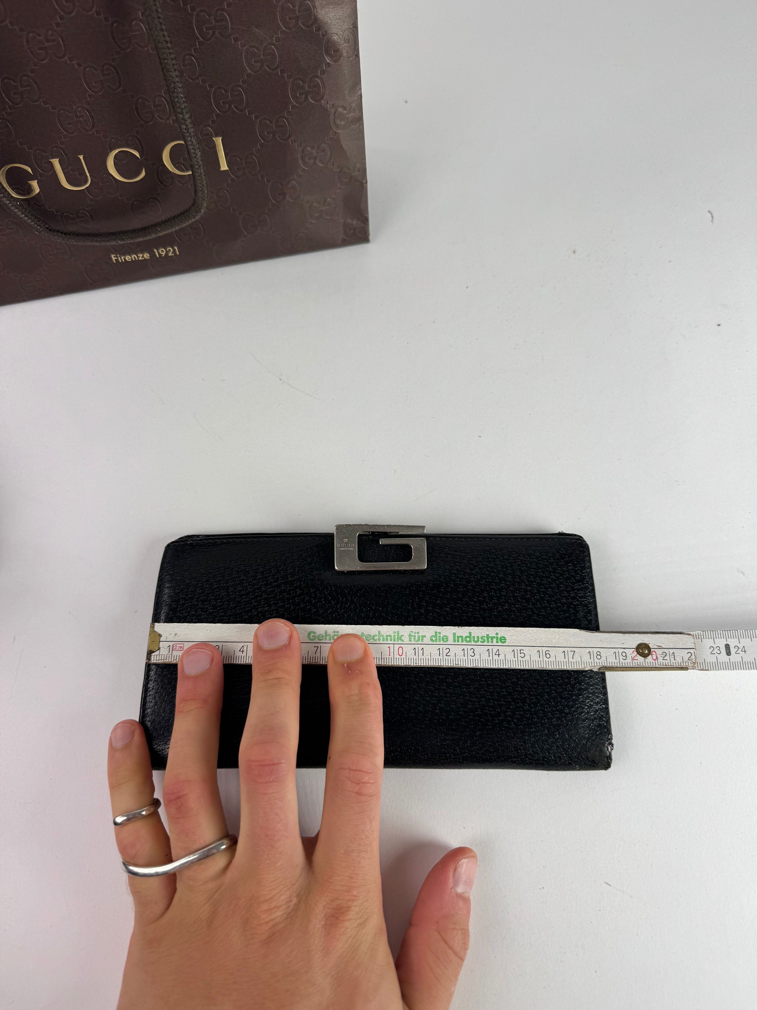 Gucci Vintage Leather Wallet Black Size ONE SIZE - 10 Thumbnail