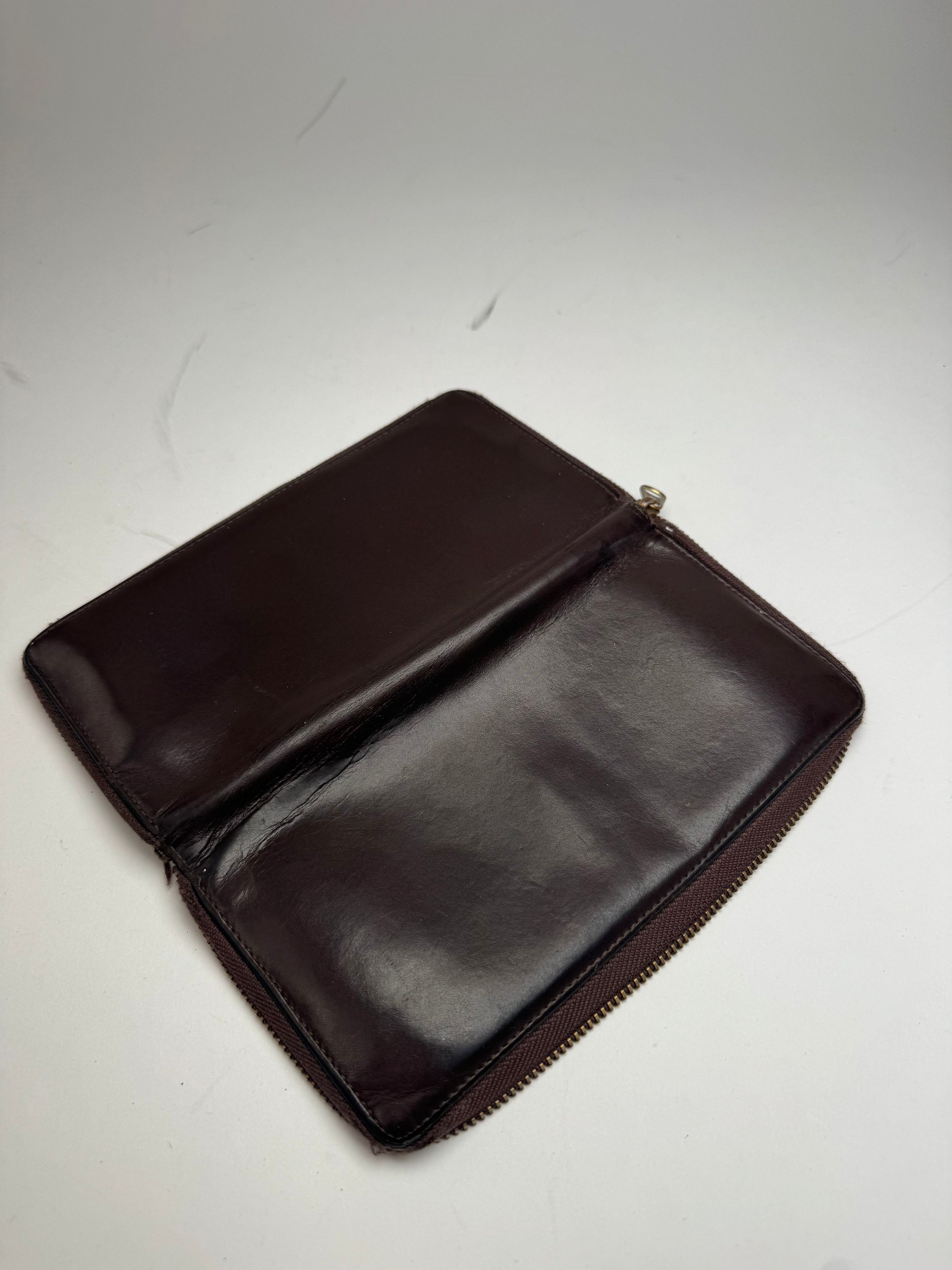 Comme des Garcons Vintage Comme Des Garçons Zippy Leather Wallet Brown Size ONE SIZE - 7 Thumbnail