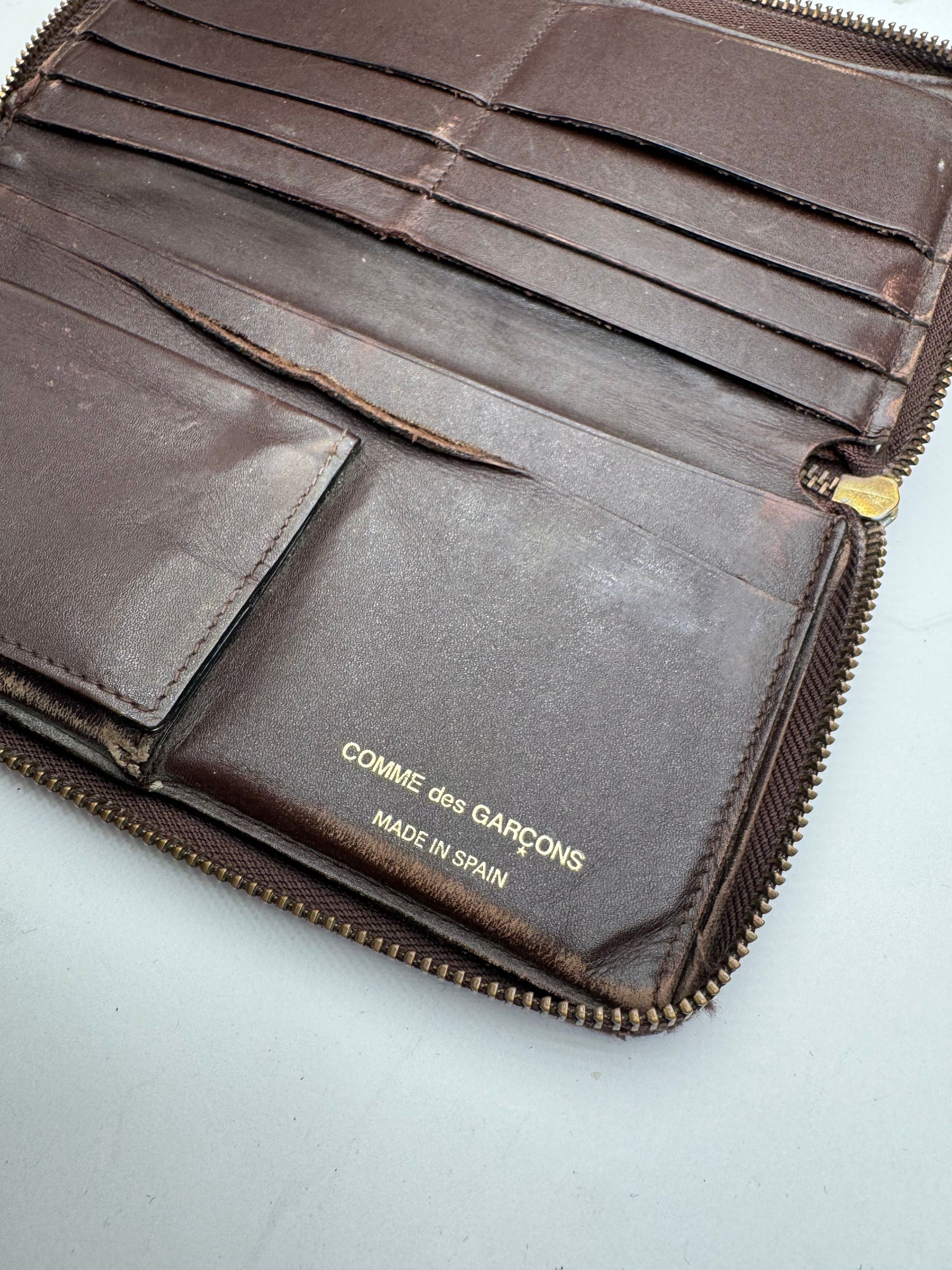 Comme des Garcons Vintage Comme Des Garçons Zippy Leather Wallet Brown Size ONE SIZE - 5 Thumbnail