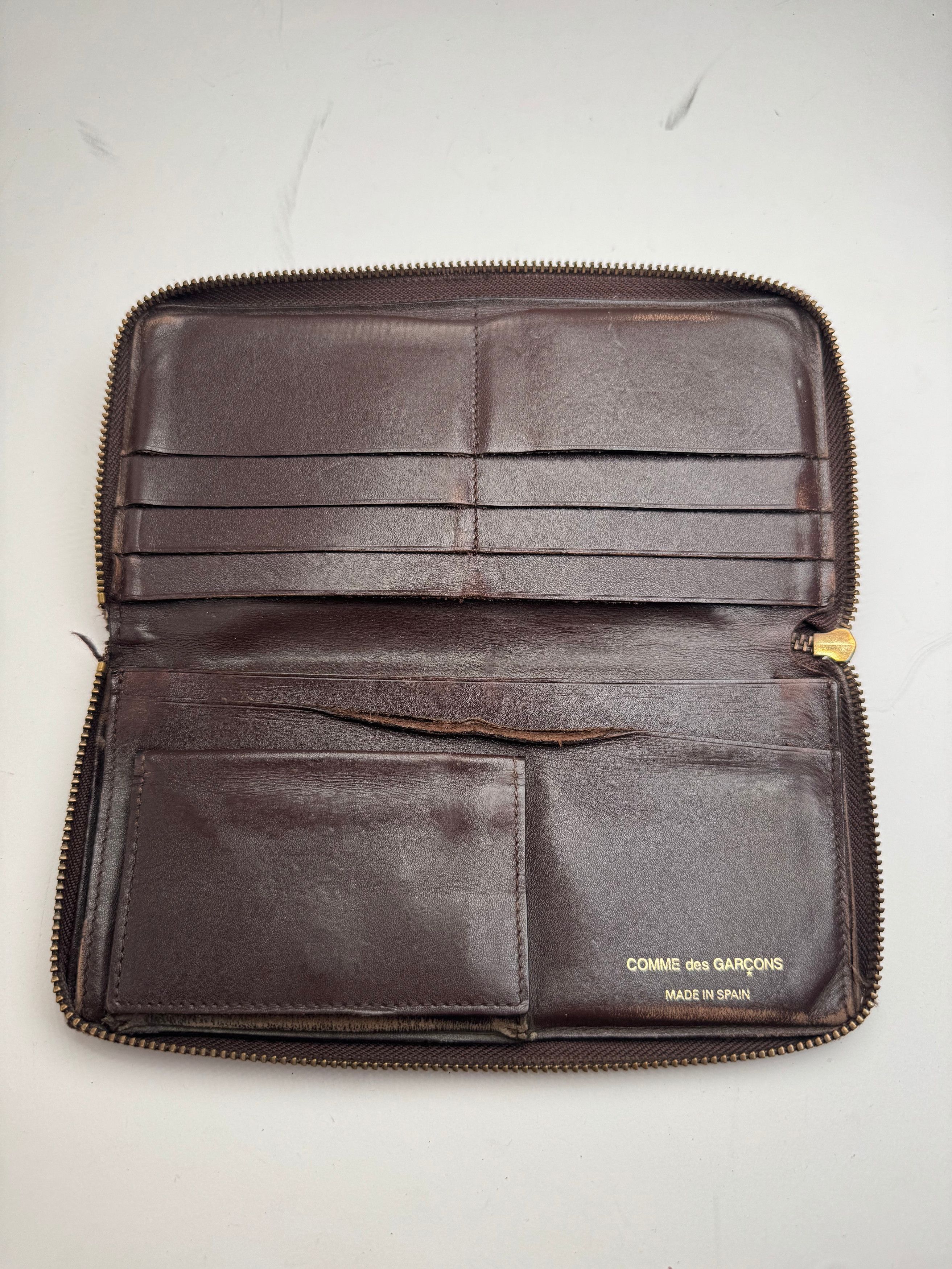 Comme des Garcons Vintage Comme Des Garçons Zippy Leather Wallet Brown Size ONE SIZE - 3 Thumbnail