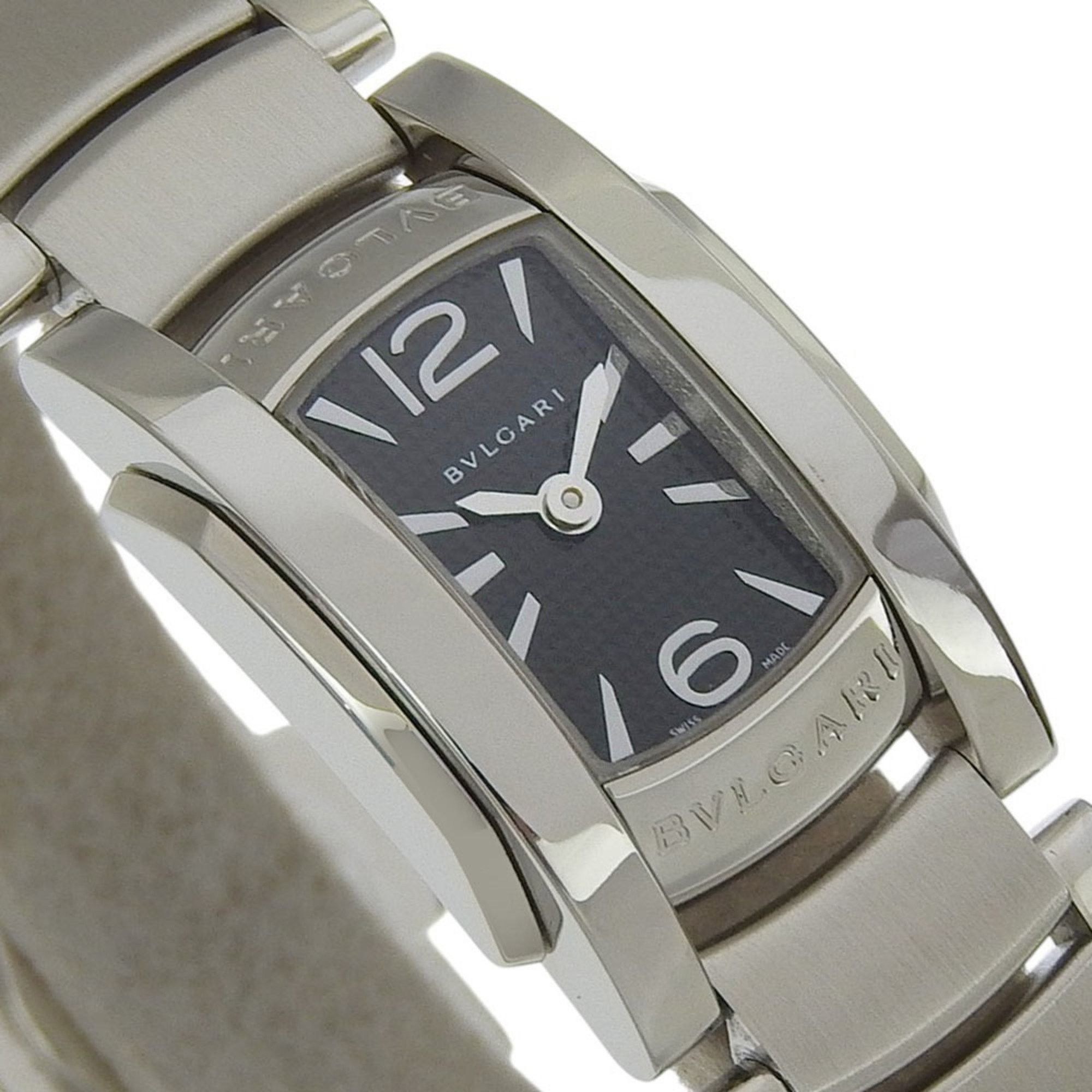 Bvlgari BVLGARI Assioma Watch AA26S Stainless Steel Quartz Analog Display Black Dial Women's Size ONE SIZE - 3 Thumbnail
