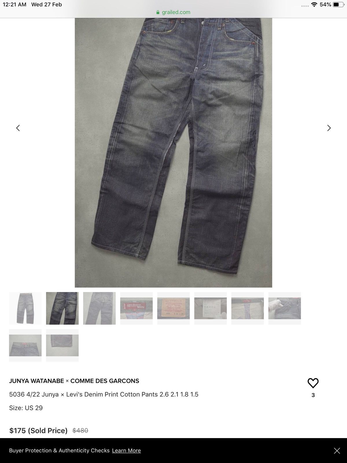 Comme des Garcons × Junya Watanabe × Levi's Junya Watanabe MAN CdG x Levi’s Size US 30 / EU 46 - 7 Thumbnail