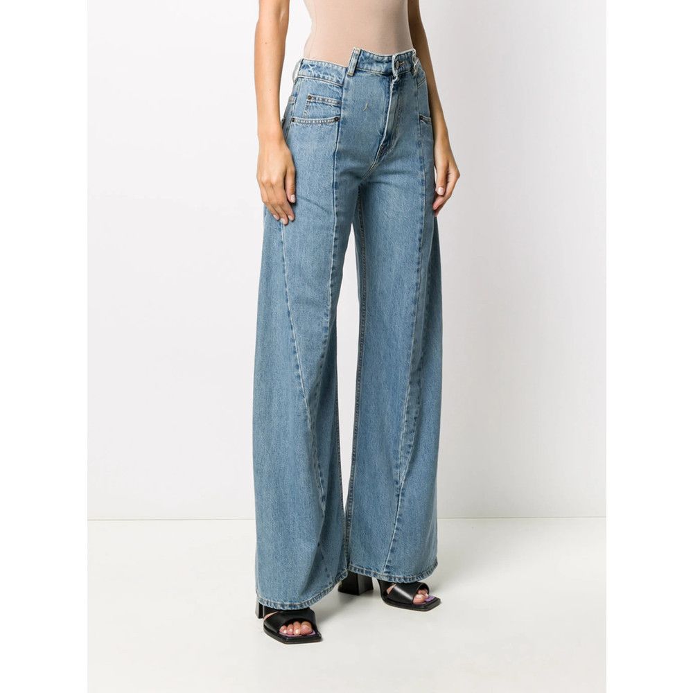 Maison Margiela Maison Margiela BLUE Denim - Wide-Leg Jeans Size 26" / US 2 / IT 38 - 6 Thumbnail