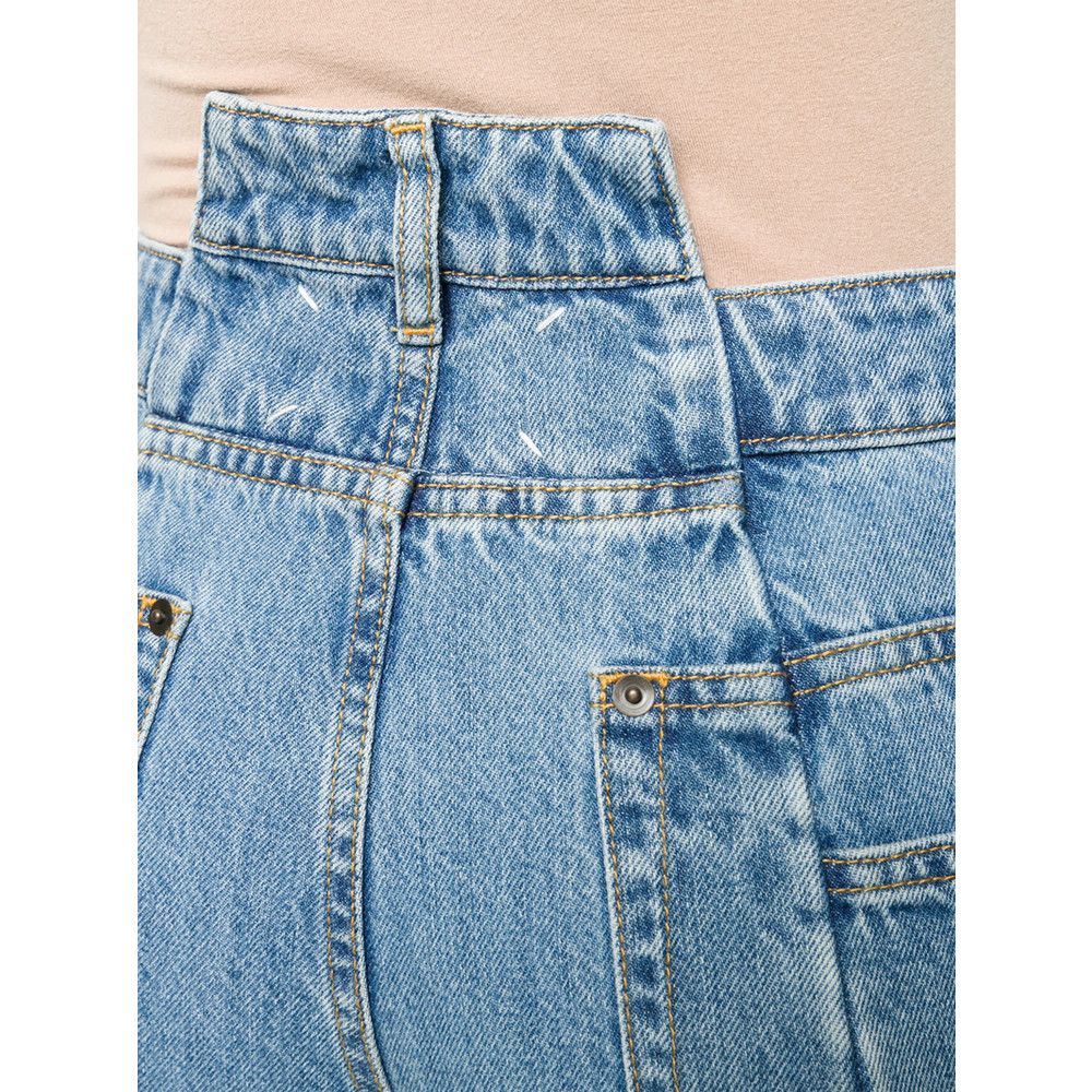 Maison Margiela Maison Margiela BLUE Denim - Wide-Leg Jeans Size 27" / US 4 / IT 40 - 4 Thumbnail