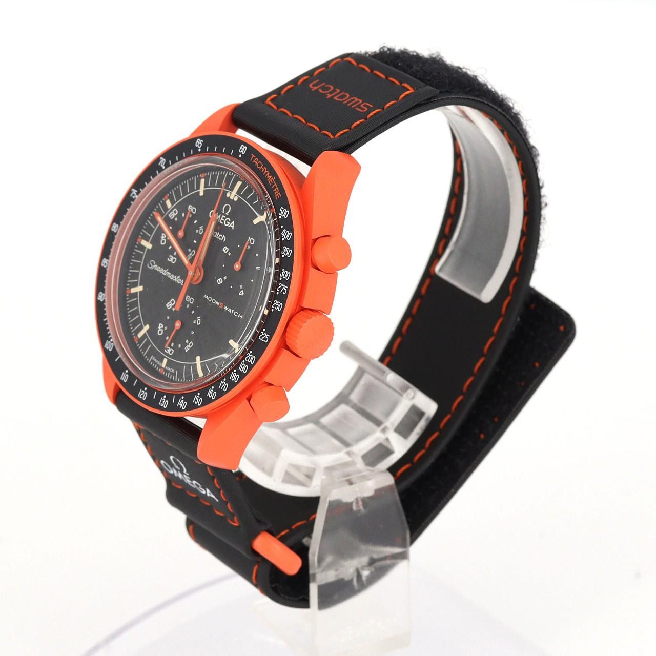 Omega Omega Swatch Swatch x Omega Mission on Earth LAVA Bioceramic Quartz Ceramic Quartz SO33O100 DUTY FREE for USA Size ONE SIZE - 2 Thumbnail