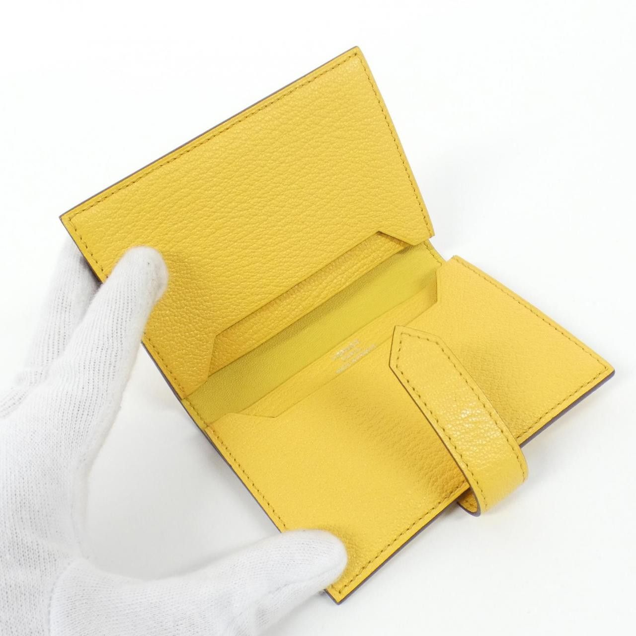 Hermes Hermes Hermes Béarn Chèvre Card Case Leather Card Case DUTY FREE for USA Size ONE SIZE - 7 Thumbnail