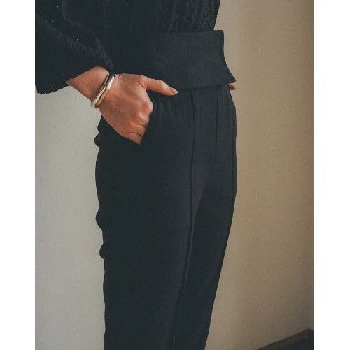 Other Other CLANE 2WAY WIDE BELT TAPERED PANTS Polyester Cotton Polyurethane 2way Pants Cotton Bottoms 11110-7022 DUTY FREE for USA Size ONE SIZE - 4 Thumbnail