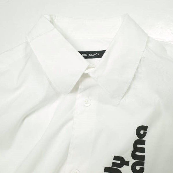 Other Other ALMOSTBLACK Body Drama Cotton Polyester Shirt Cotton Dress Shirt 22AW-SH03 DUTY FREE for USA Size ONE SIZE - 5 Thumbnail