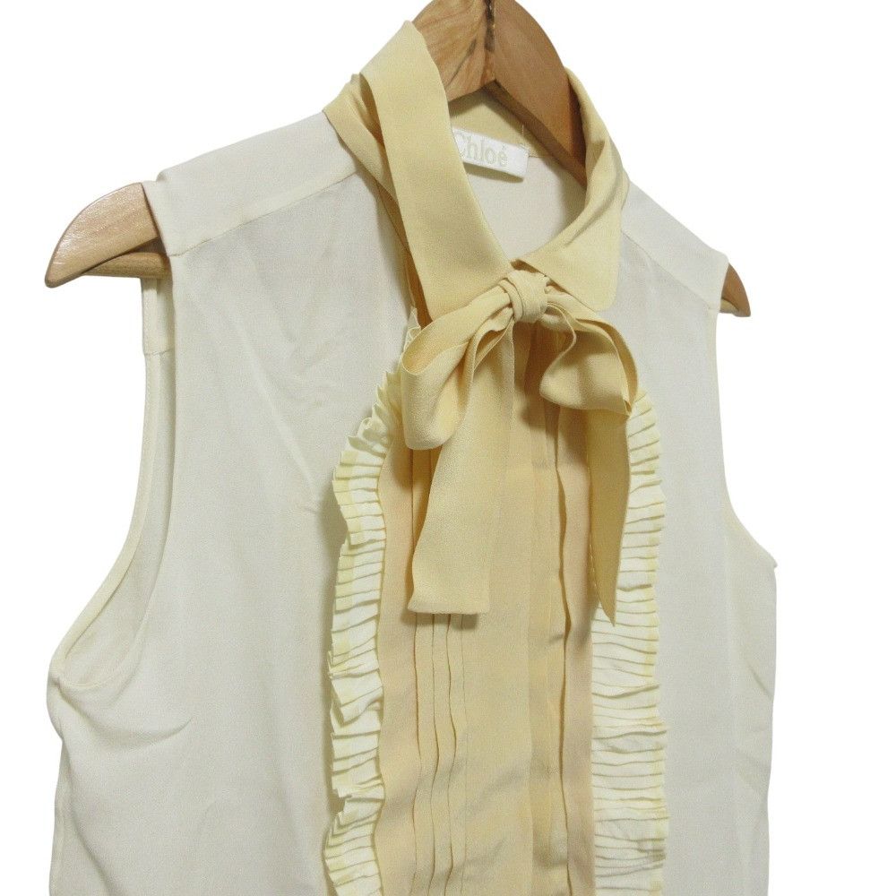 Chloe Chloe Chloe 100% Silk Sleeveless Blouse Others Tops DUTY FREE for USA Size ONE SIZE - 4 Thumbnail