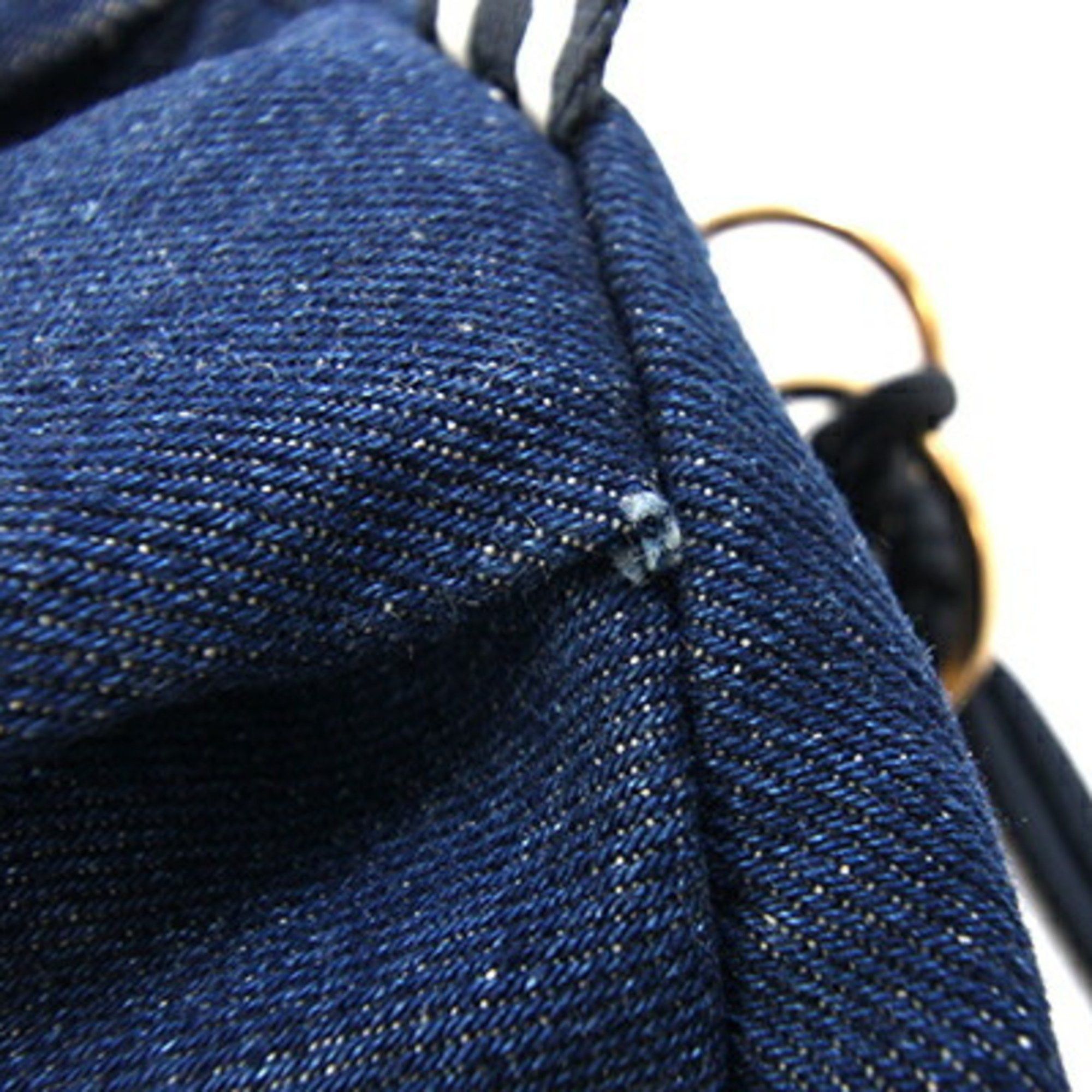 See by Chloé SEE BY CHLOE Backpack 9S7915P32045D Blue Denim Backpack/Day Bag with Patch, Women's