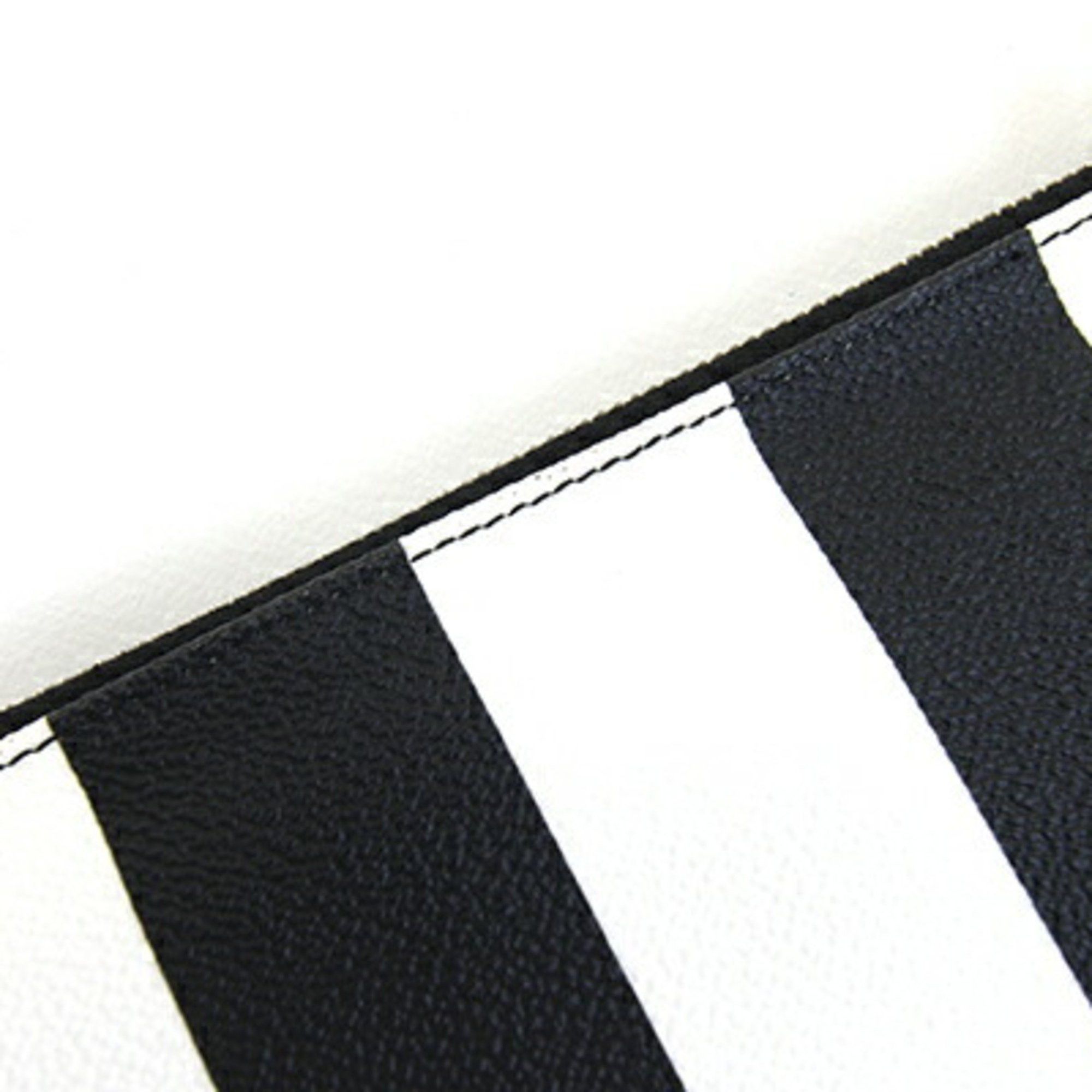 Givenchy Givenchy Clutch Bag BC06346367 Black and White PVC Leather Flat Pouch with Studs Stripes for Women Size ONE SIZE - 6 Thumbnail