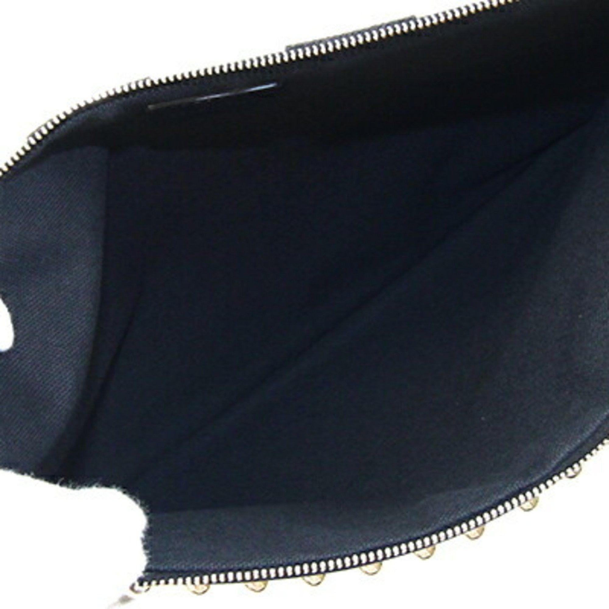 Givenchy Givenchy Clutch Bag BC06346367 Black and White PVC Leather Flat Pouch with Studs Stripes for Women Size ONE SIZE - 3 Thumbnail