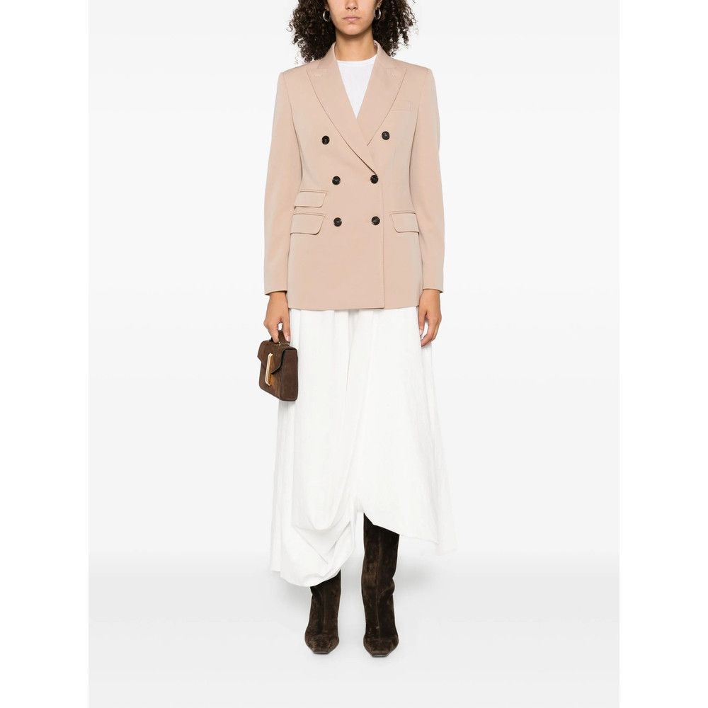 Max Mara Max Mara NEUTRALS Jackets - Blazers Size L / US 10 / IT 46 - 2 Thumbnail