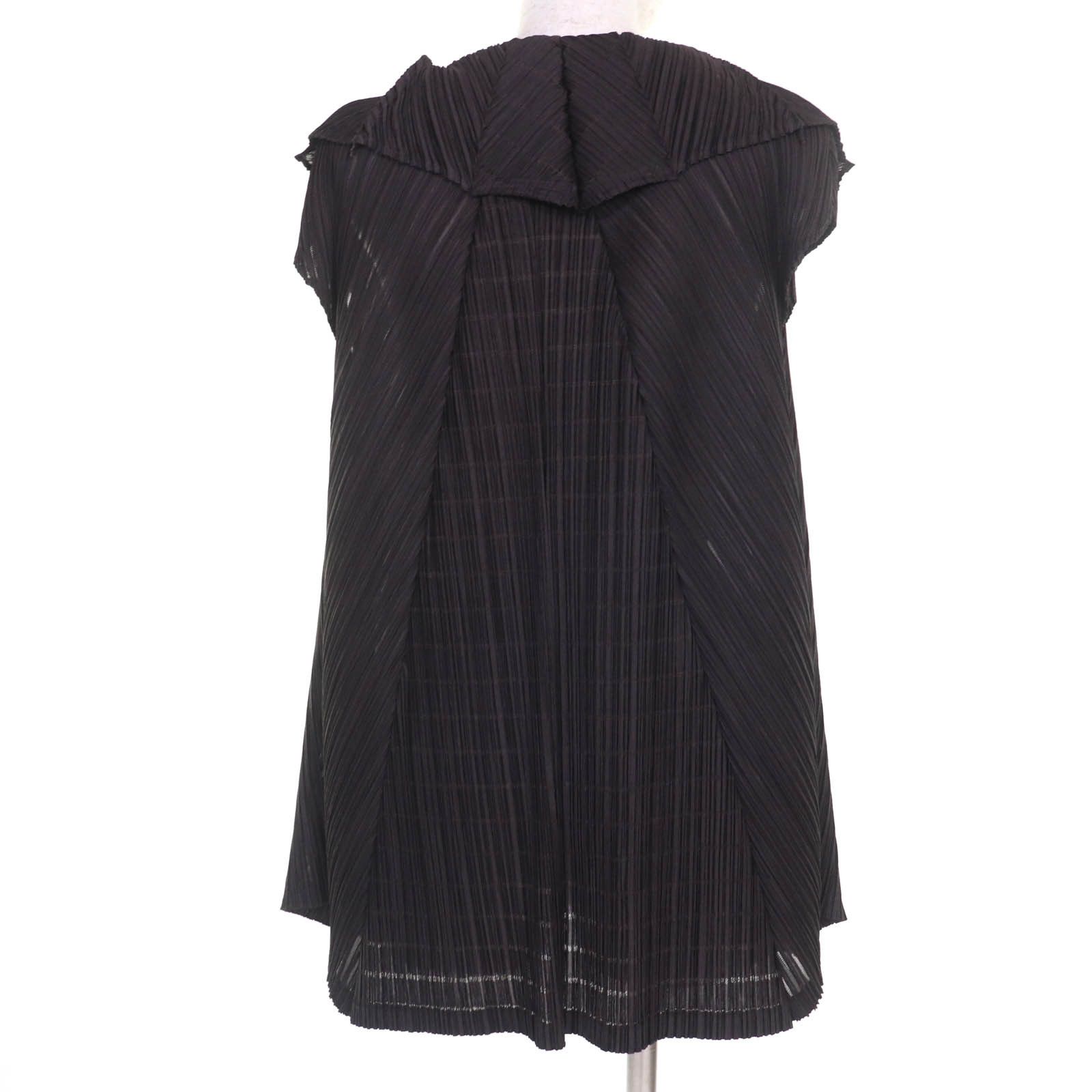 Issey Miyake Issey Miyake PLEATS PLEASE Switch design A-line Polyester Tunic Plastic Tops PP01-JT623 DUTY FREE for USA Size ONE SIZE - 3 Thumbnail