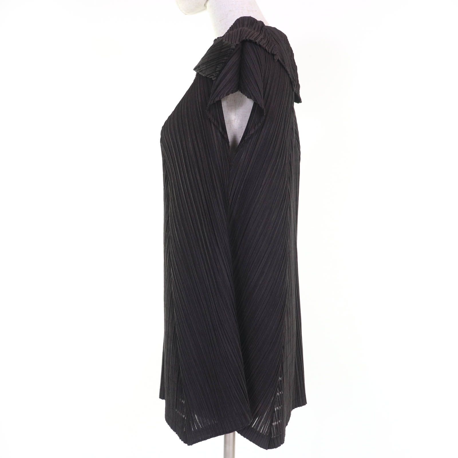 Issey Miyake Issey Miyake PLEATS PLEASE Switch design A-line Polyester Tunic Plastic Tops PP01-JT623 DUTY FREE for USA Size ONE SIZE - 2 Thumbnail