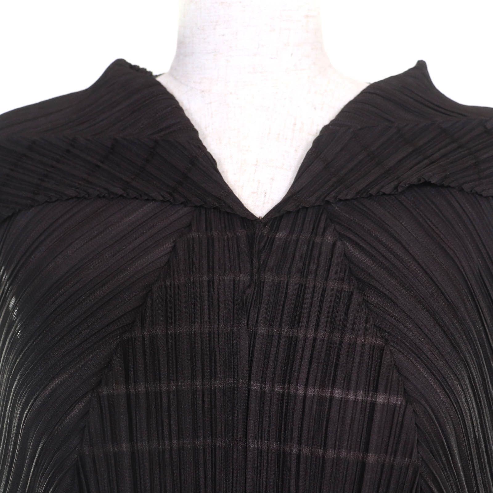 Issey Miyake Issey Miyake PLEATS PLEASE Switch design A-line Polyester Tunic Plastic Tops PP01-JT623 DUTY FREE for USA Size ONE SIZE - 4 Thumbnail