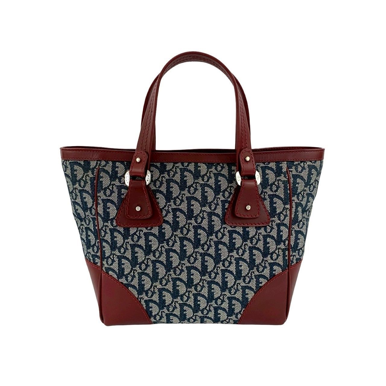 Dior Dior Christian Dior Trotter Canvas Leather Handbag Canvas Tote Bag DUTY FREE for USA Size ONE SIZE - 4 Thumbnail