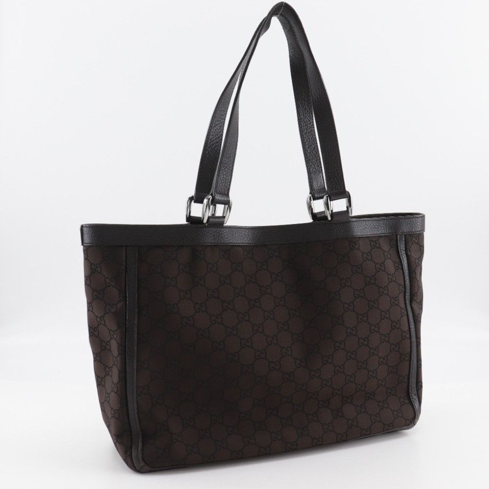 Gucci Gucci Gucci Abbey Line Nylon Canvas Tote Bag Canvas Tote Bag 268639 DUTY FREE for USA Size ONE SIZE - 3 Thumbnail