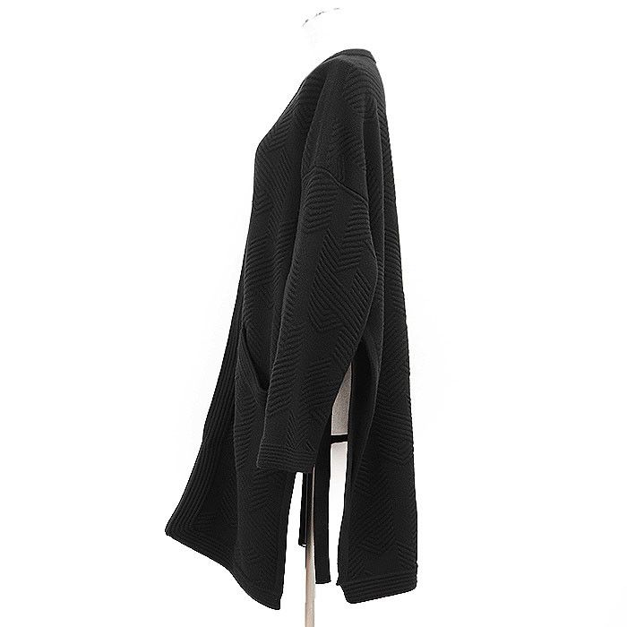 Hermes Hermes Hermes Herringbone Wool Long Cardigan Leather Outerwear DUTY FREE for USA Size ONE SIZE - 6 Thumbnail