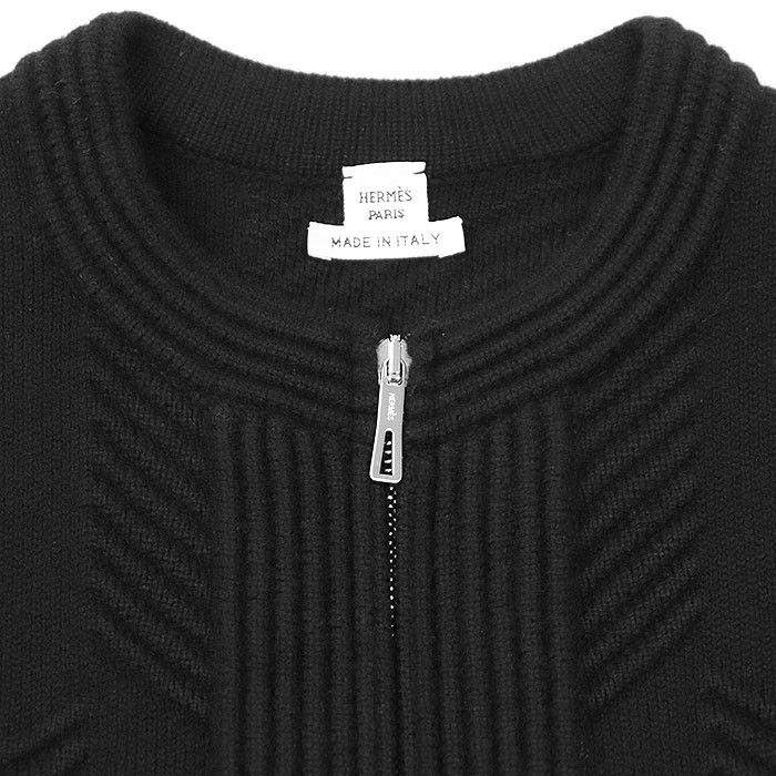 Hermes Hermes Hermes Herringbone Wool Long Cardigan Leather Outerwear DUTY FREE for USA Size ONE SIZE - 8 Thumbnail