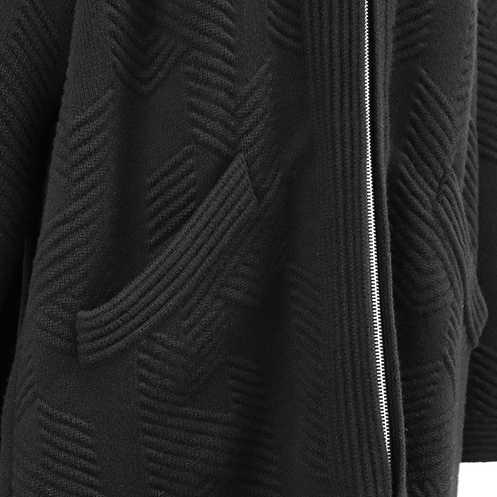 Hermes Hermes Hermes Herringbone Wool Long Cardigan Leather Outerwear DUTY FREE for USA Size ONE SIZE - 4 Thumbnail