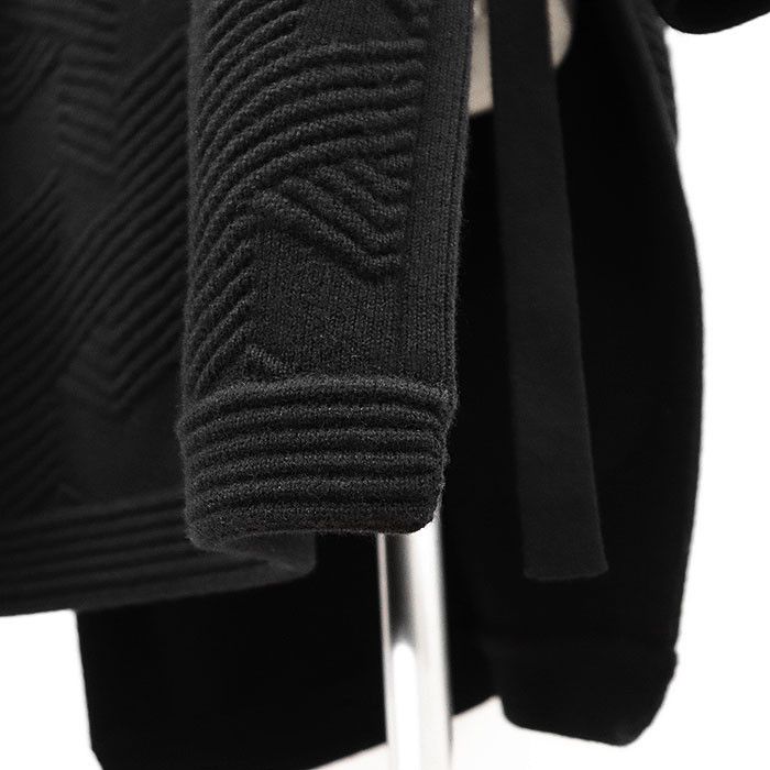 Hermes Hermes Hermes Herringbone Wool Long Cardigan Leather Outerwear DUTY FREE for USA Size ONE SIZE - 20 Thumbnail