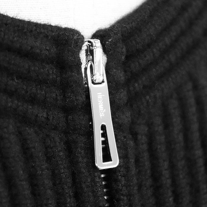 Hermes Hermes Hermes Herringbone Wool Long Cardigan Leather Outerwear DUTY FREE for USA Size ONE SIZE - 3 Thumbnail
