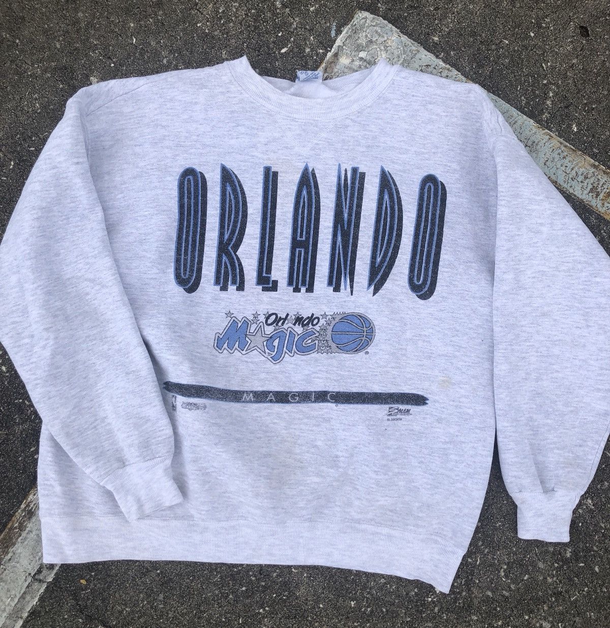 NBA × Vintage VTG ORLANDO MAGIC NBA CREWNECK SWEATSHIRT MEDIUM GRAY 90s Size US M / EU 48-50 / 2 - 1 Thumbnail