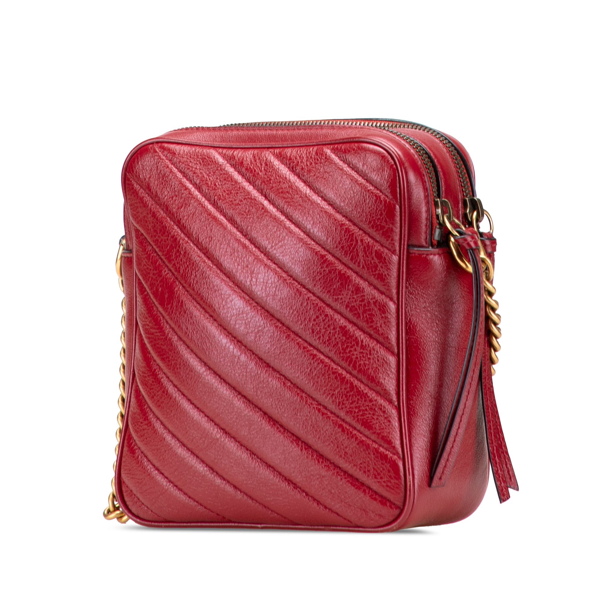 Gucci Gucci GG Marmont Matelasse Leather Double Zip Crossbody Size ONE SIZE - 2 Thumbnail